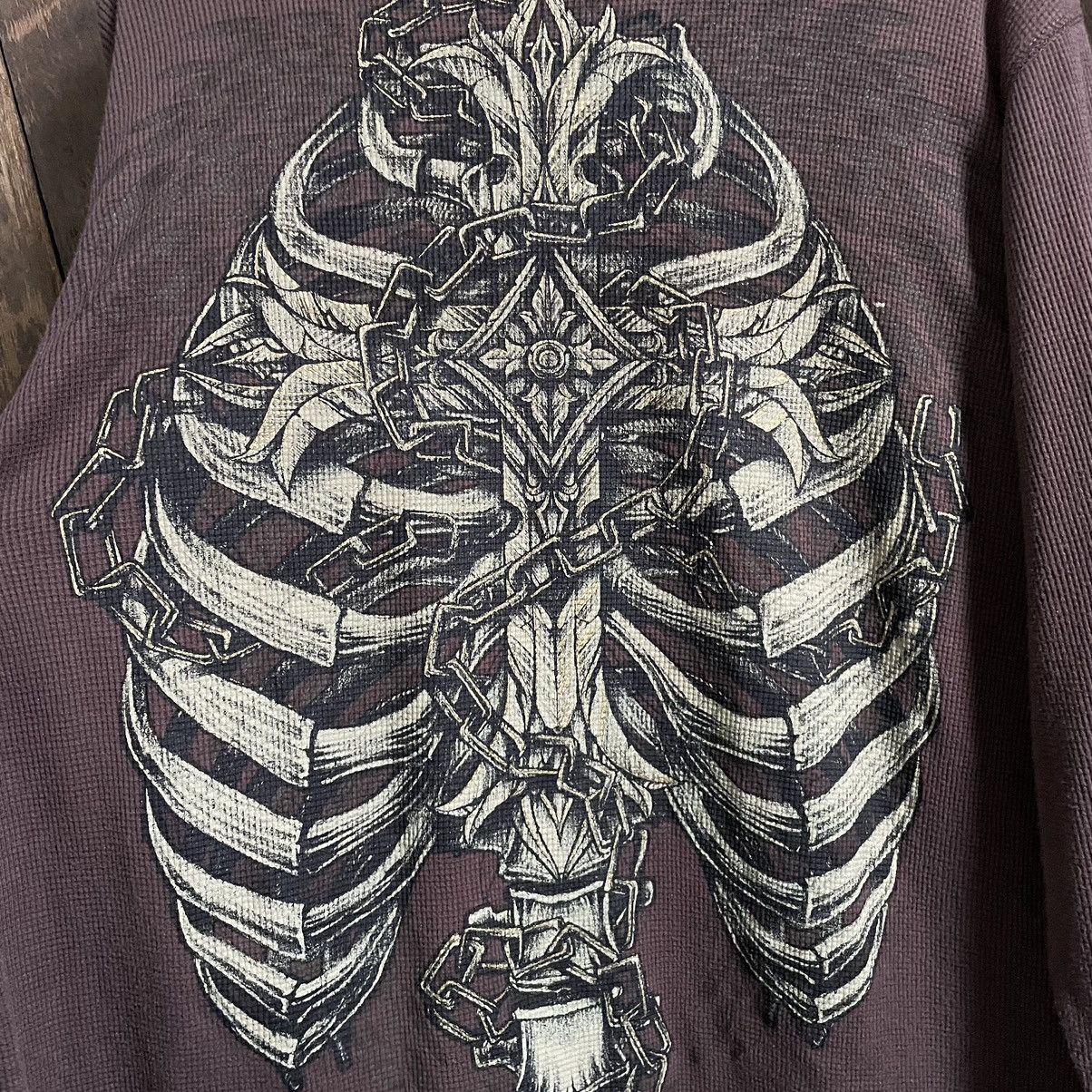 Affliction Vintage MMA Elite Skeleton Punk y2k Thermal Longsleeve Tee Size US XL / EU 56 / 4 - 8 Thumbnail
