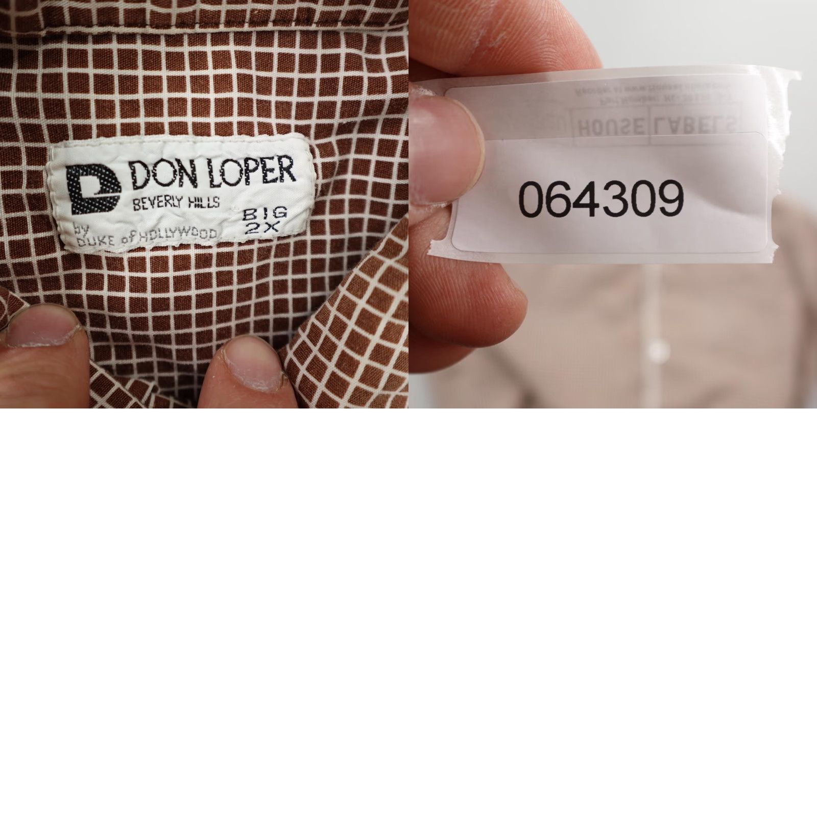 Vintage VINTAGE Don Loper Shirt Mens 2XL Brown Plaid Button-Up Short Sleeve 60s Mens Brown Plaid Size US XXL / EU 58 / 5 - 8 Thumbnail