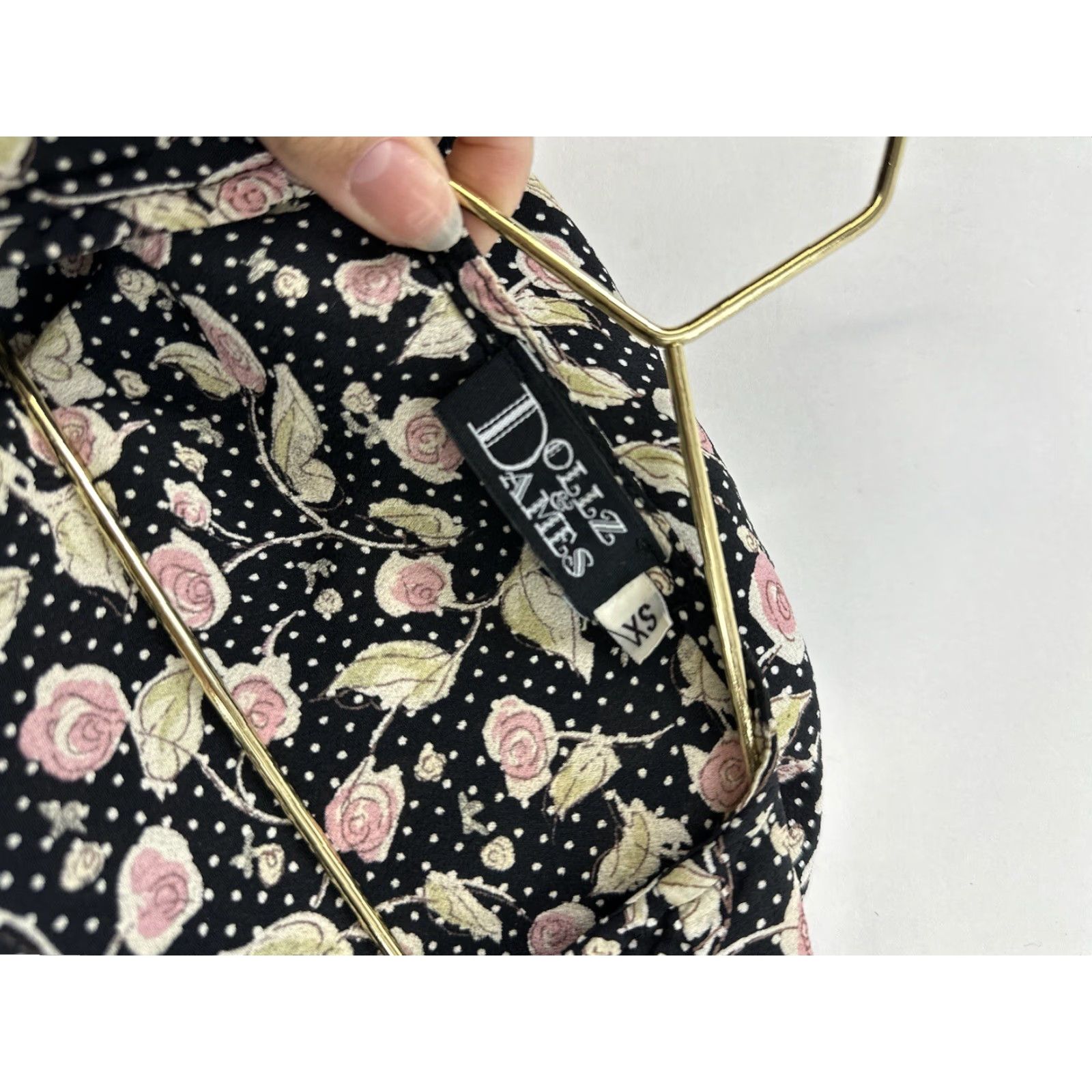 Vintage Dollz & Dames Dress Women’s XS Black Floral Pinup Wrap Midi Dress Womens XS Black Floral Pinup Wrap Midi Size XS / US 0-2 / IT 36-38 - 3 Thumbnail