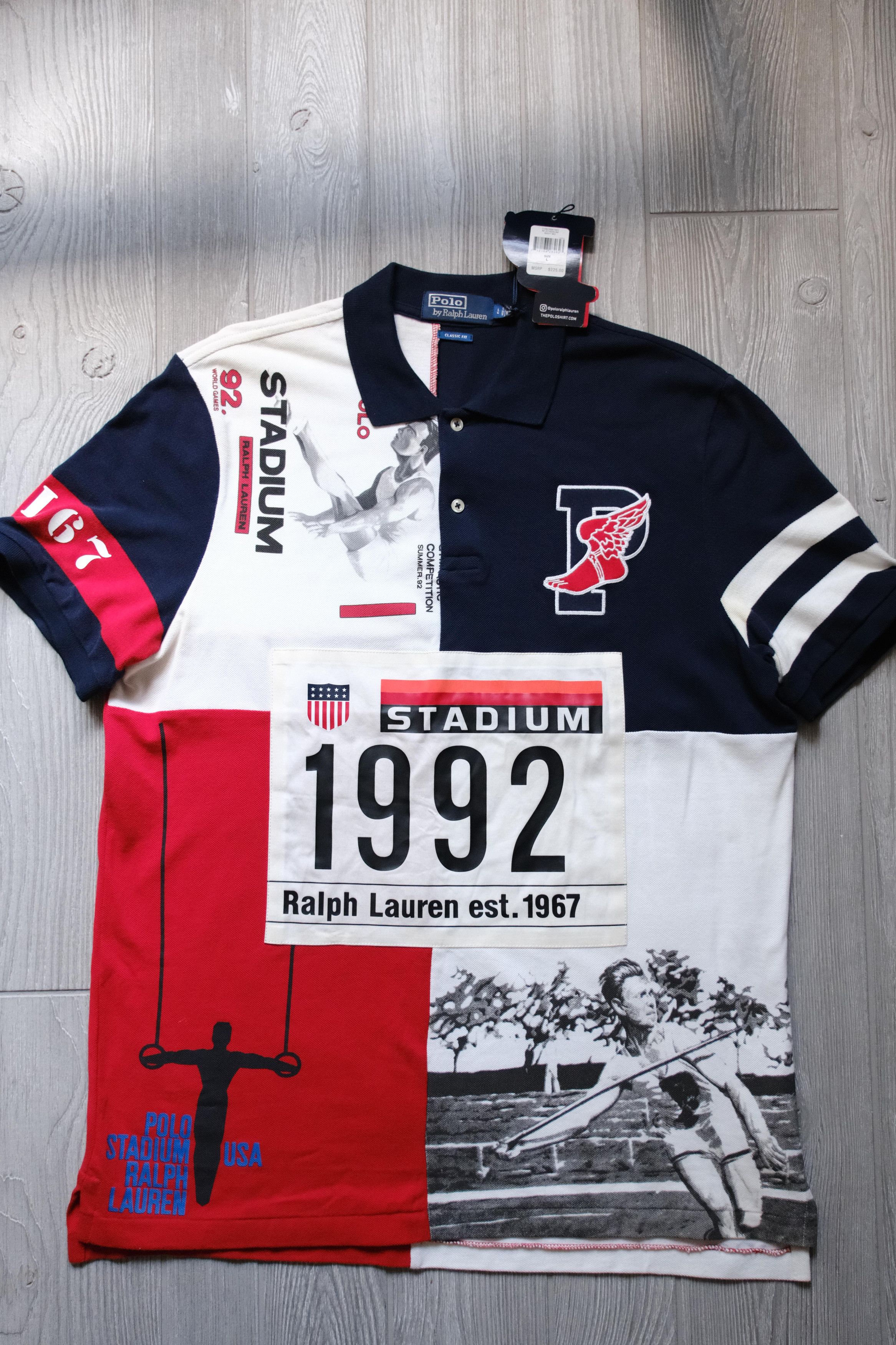 Polo Ralph Lauren RALPH LAUREN POLO STADIUM 1992 SZ L | Grailed