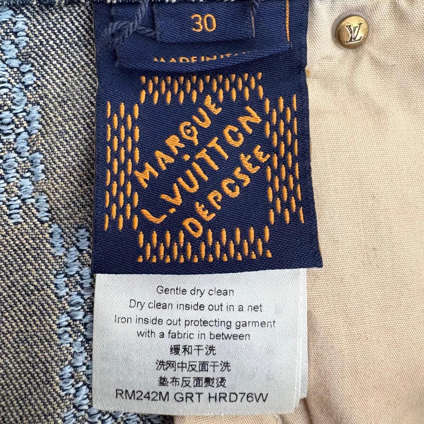 Louis Vuitton Louis Vuitton Pharrell Damier Check Denim Jeans 30 Size US 30 / EU 46 - 3 Thumbnail