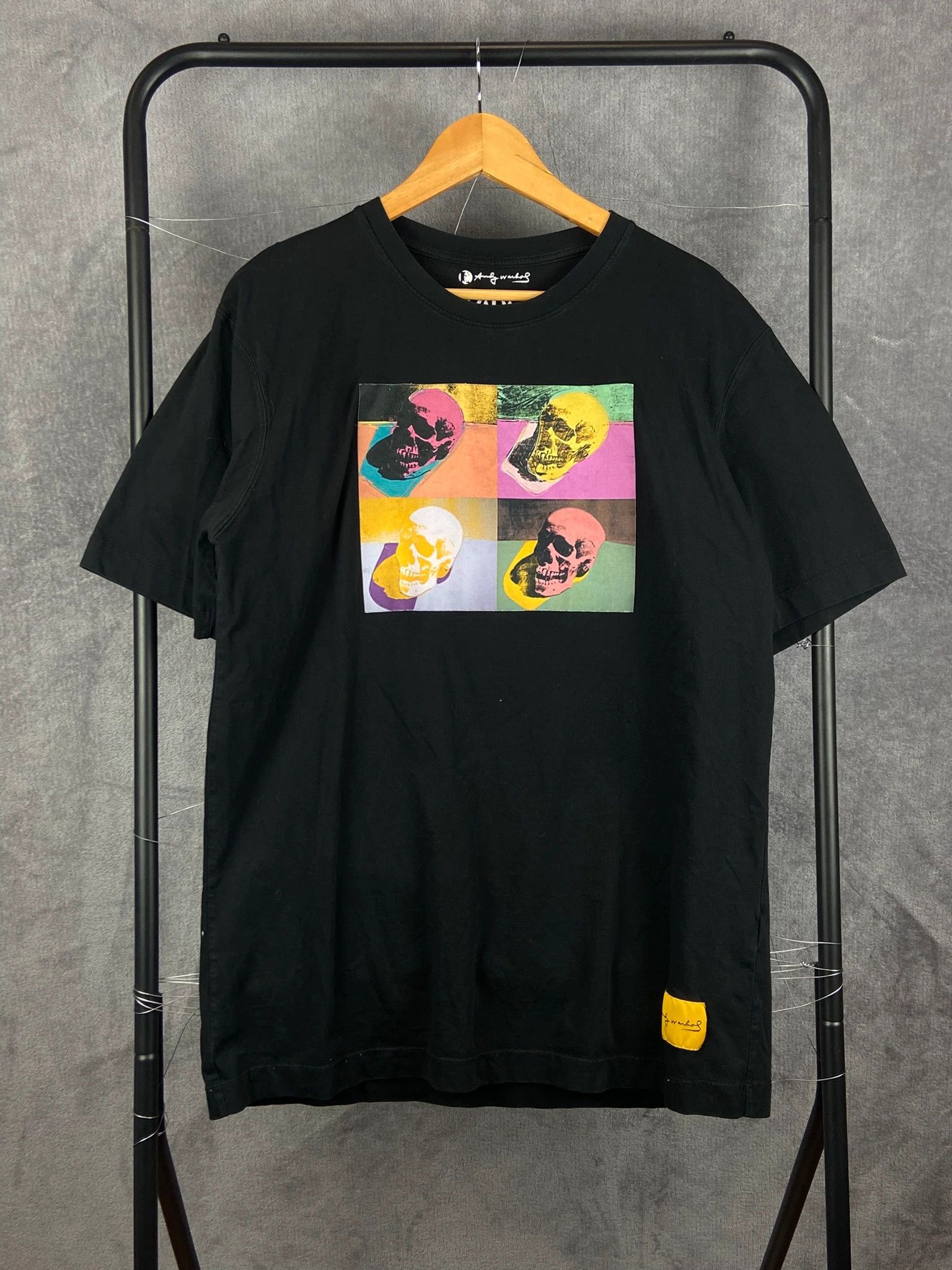 Zara Zara x Andy Warhol Black Skull Graphic Tee L Size US L / EU 52-54 / 3 - 2 Thumbnail