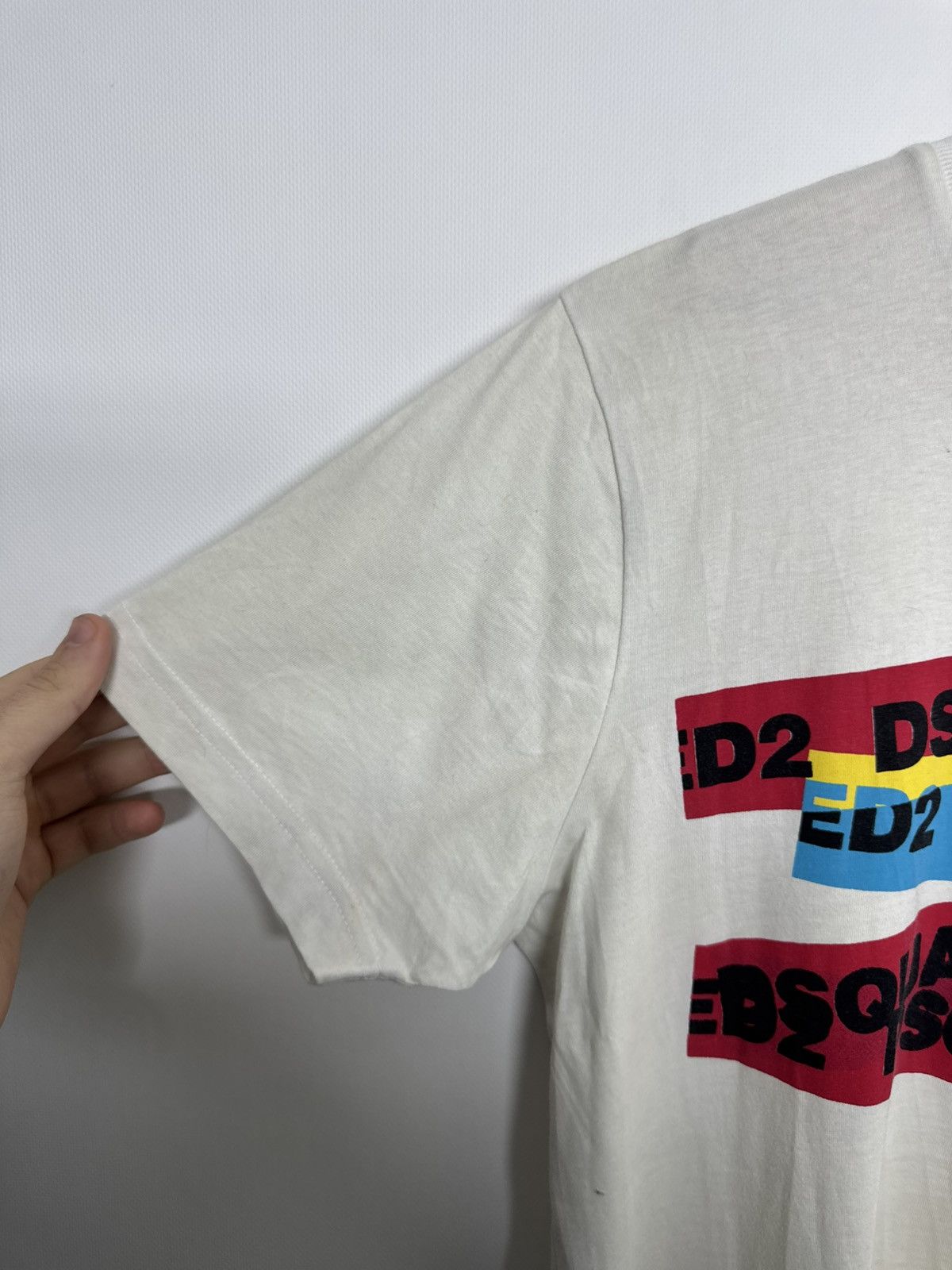 Dsquared2 Vintage Y2k Dsquared2 Tape Logo Designer T-Shirt Size US M / EU 48-50 / 2 - 9 Thumbnail