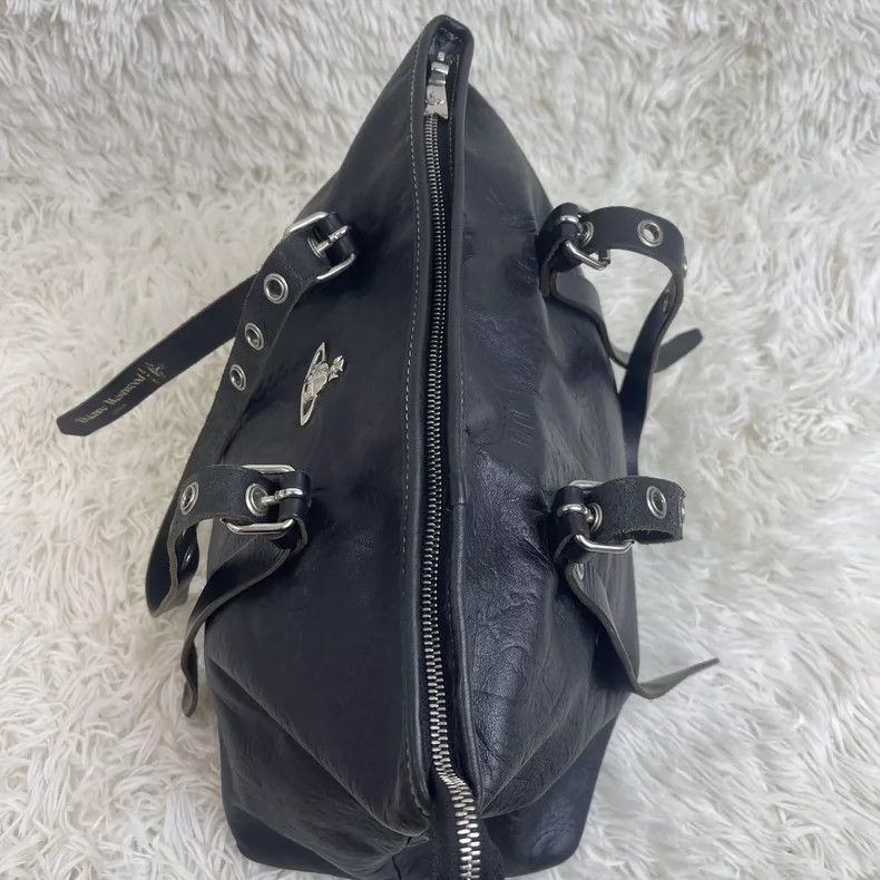 Vivienne Westwood Vivienne Westwood size os Black leather shoulder strap tote Size ONE SIZE - 6 Thumbnail
