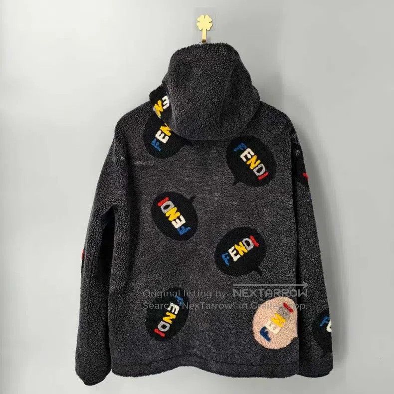 Fendi Fendi Cashmere Fur Jacket Size US L / EU 52-54 / 3 - 2 Thumbnail