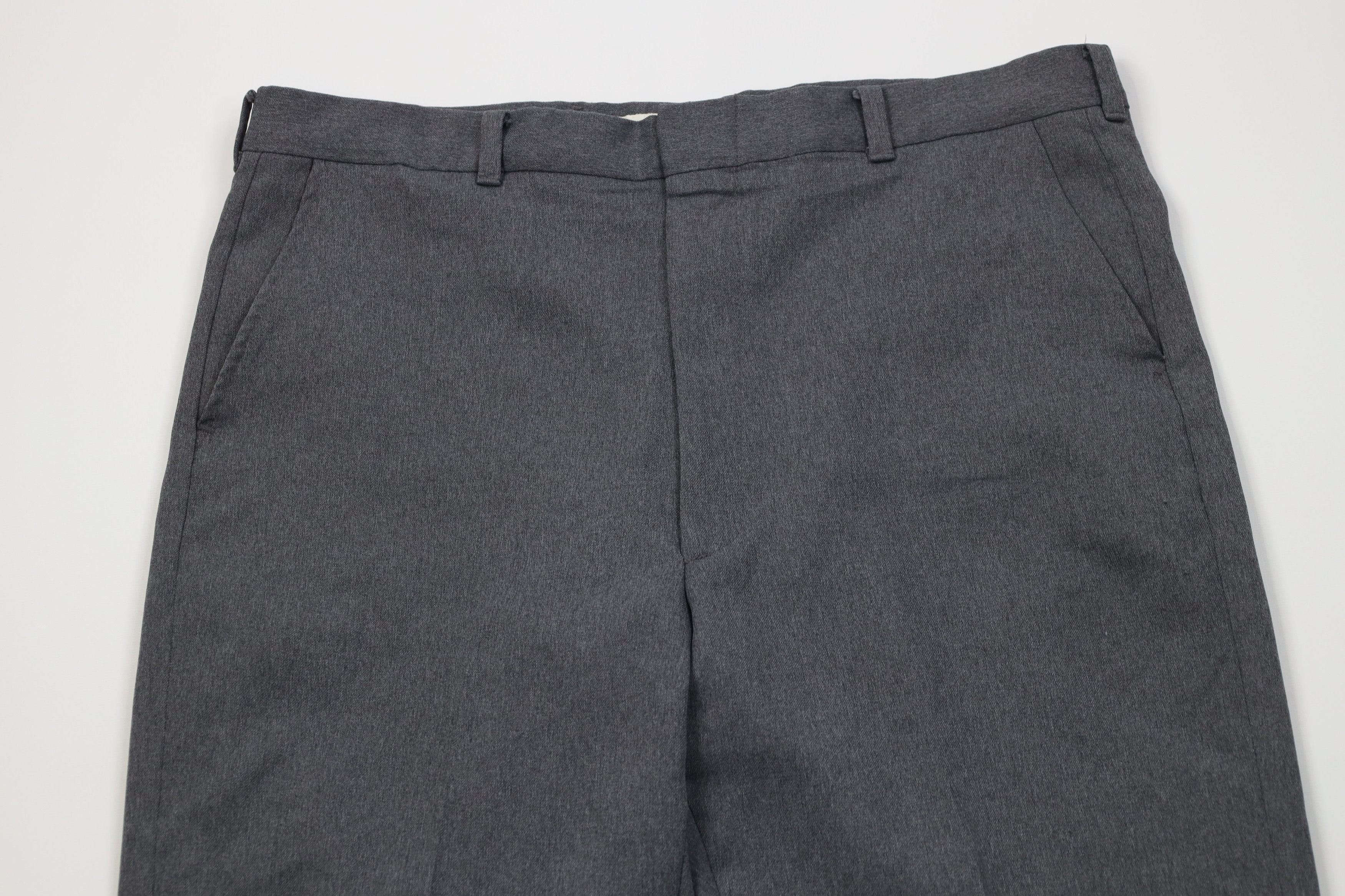 Vintage Vintage 70s Streetwear Wide Leg Chino Pants Heather Gray USA Size US 38 / EU 54 - 2 Thumbnail