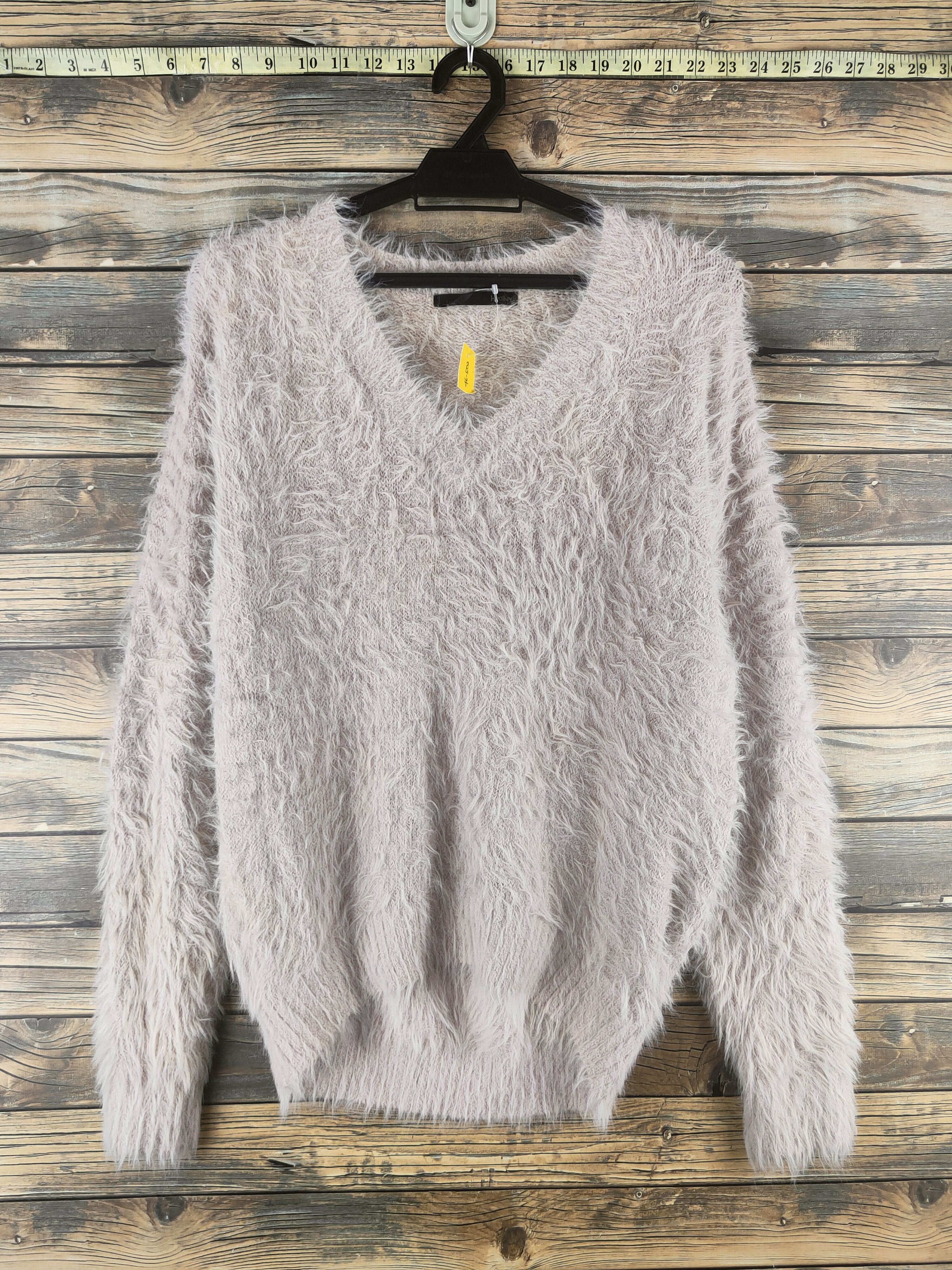 Japanese Brand DL Heather Light Peach Fur Mohair Knitwear #46-502 Size M / US 6-8 / IT 42-44 - 1 Thumbnail