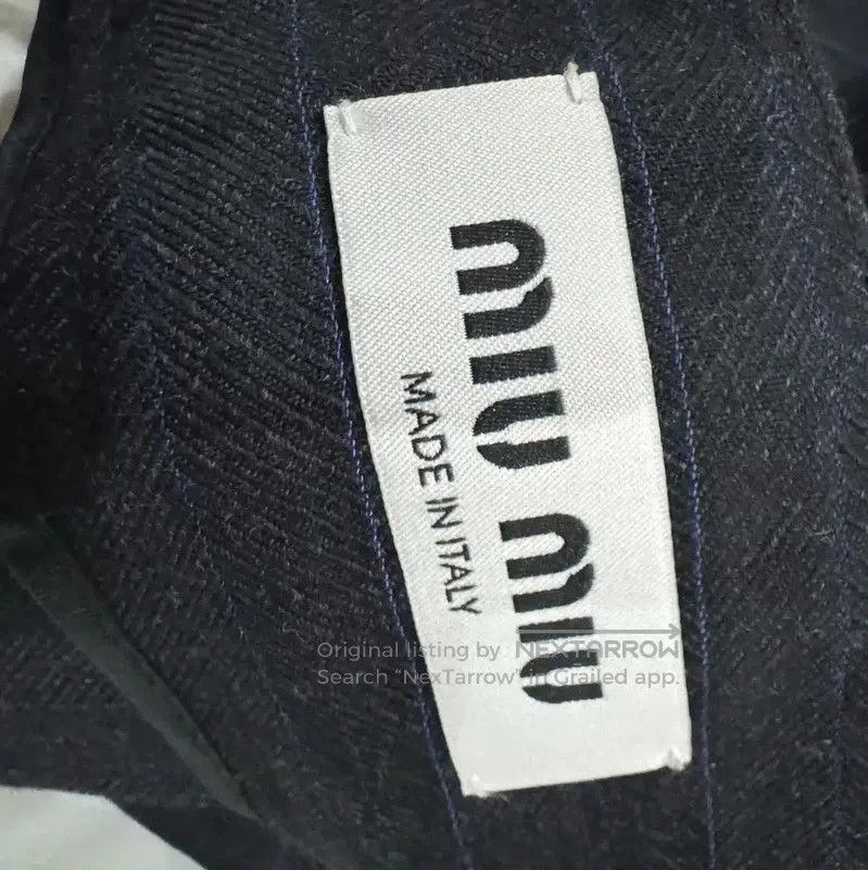 Miu Miu Miu Miu Black Wool Pleated Skirt . Size 23" - 5 Thumbnail