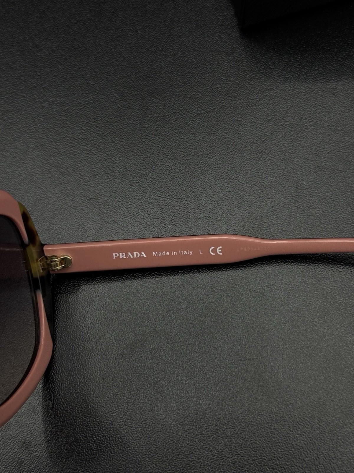 Prada Prada Black/Pink Acetate Angular Sunglasses SPR16U Italy Size ONE SIZE - 7 Thumbnail