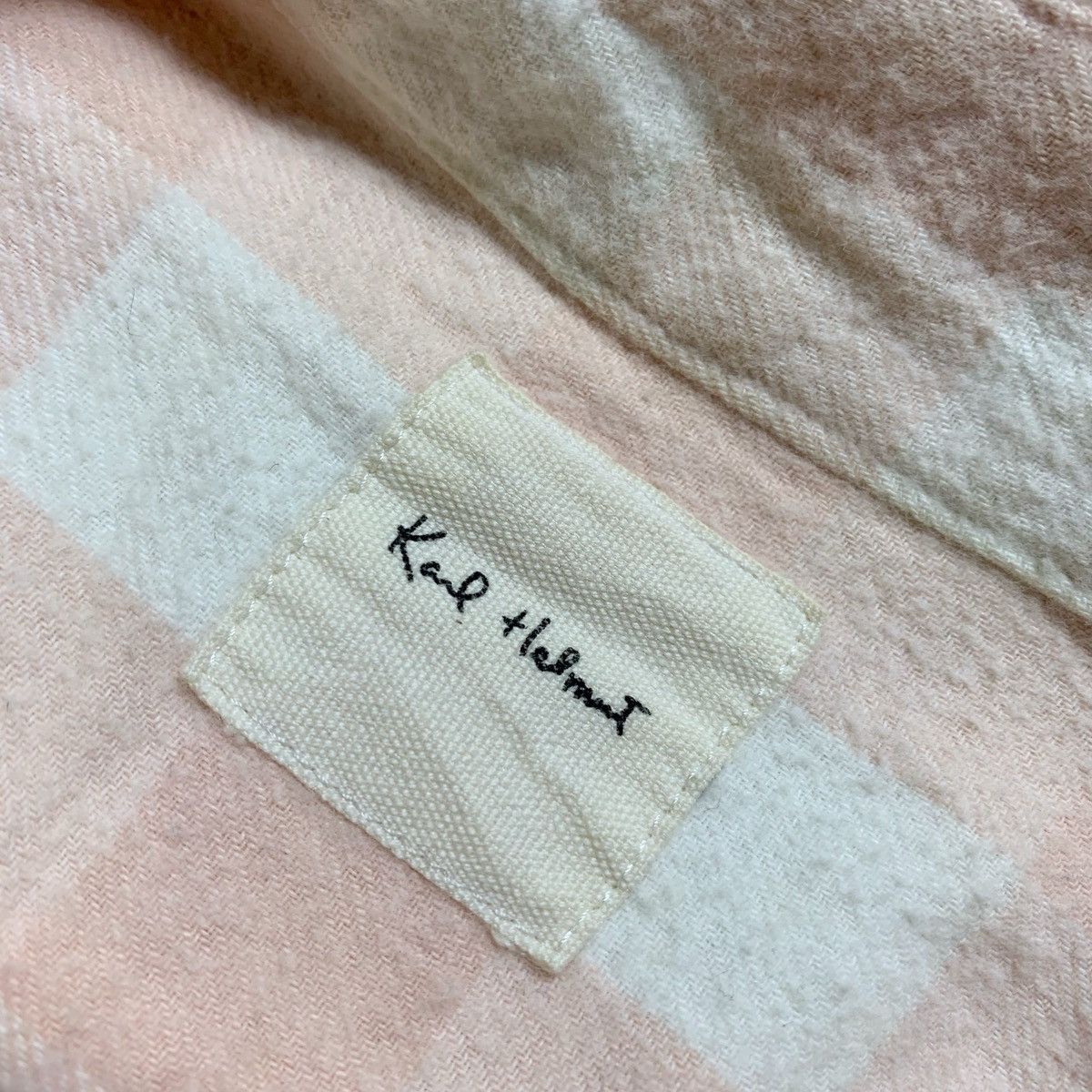 Karl Helmut Vtg 90s Karl Helmut Checker Patchwork Button Down Size US M / EU 48-50 / 2 - 2 Thumbnail