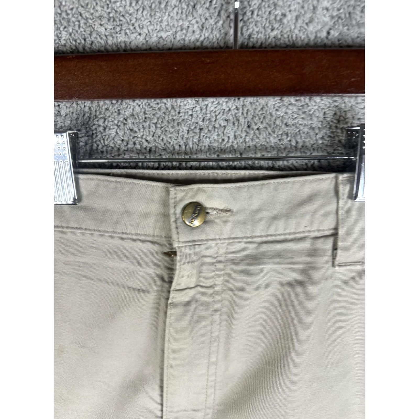Carhartt Carhartt Pants Mens 36x30 Tan Beige Canvas B151 Carpenter Work Dungaree Utility Jeans Pants Mens Canvas Workwear Hammer Loop Size US 36 / EU 52 - 7 Thumbnail