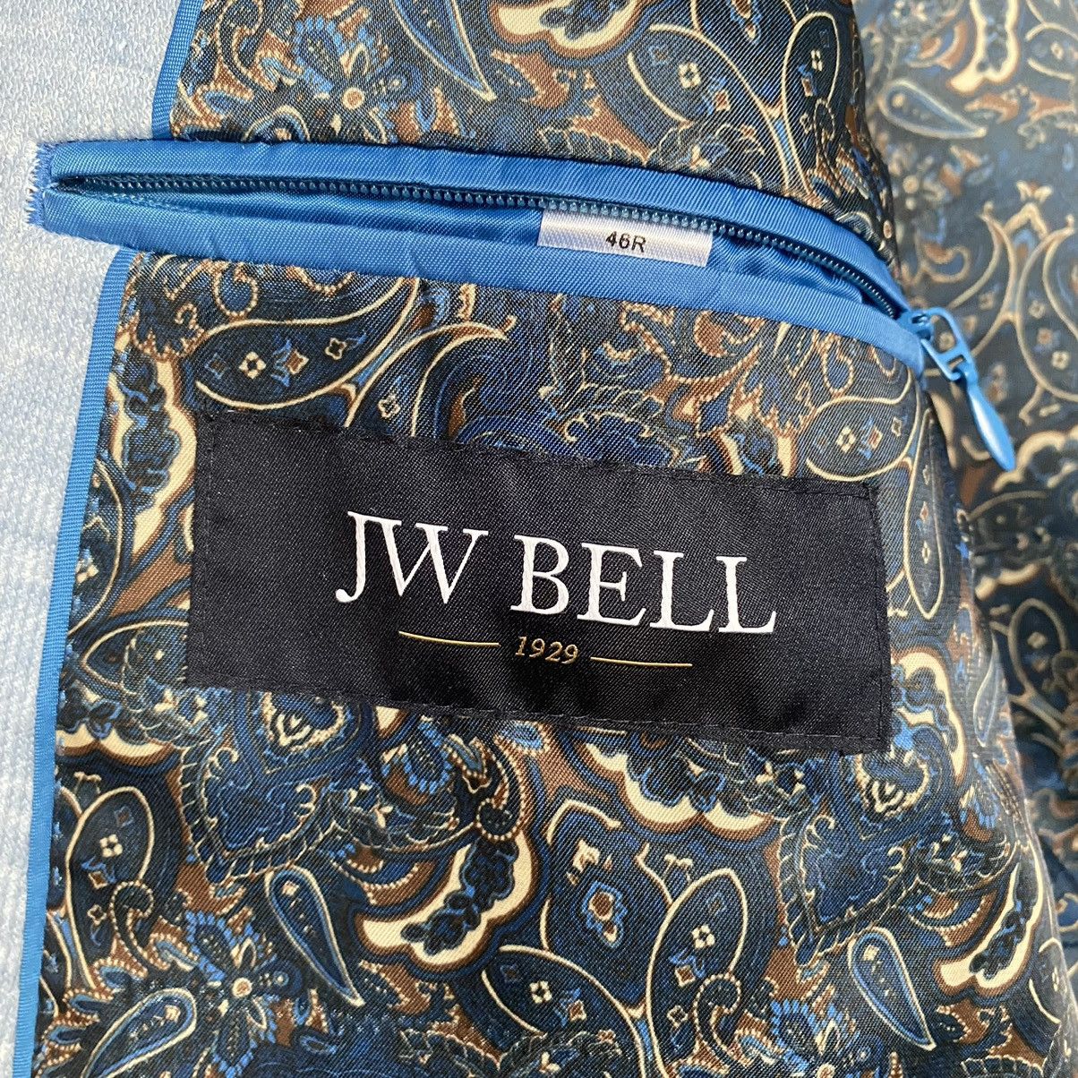 Other JW BELL Light Blue Knit Blazer Cotton Linen Lined 46R Size 46R - 6 Thumbnail