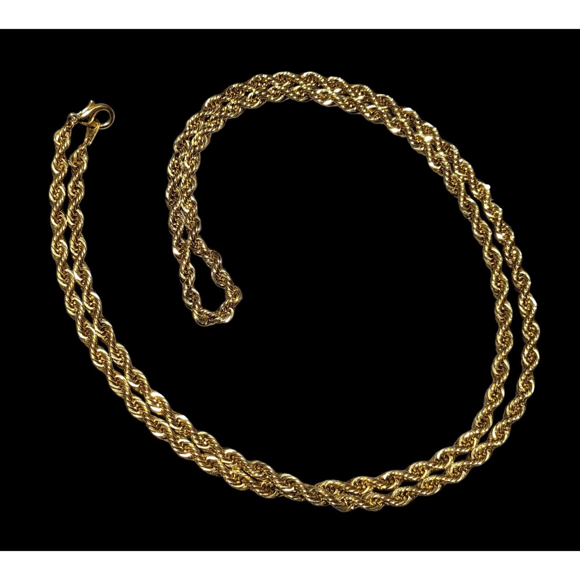 Other Bright Gold Classic Rope Chain Necklace Size ONE SIZE - 1 Thumbnail