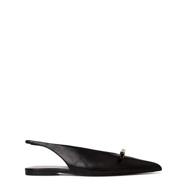 Lanvin o1g2r1mq1024 Nappa Slingback in Black Size US 9 / IT 39 - 1 Thumbnail