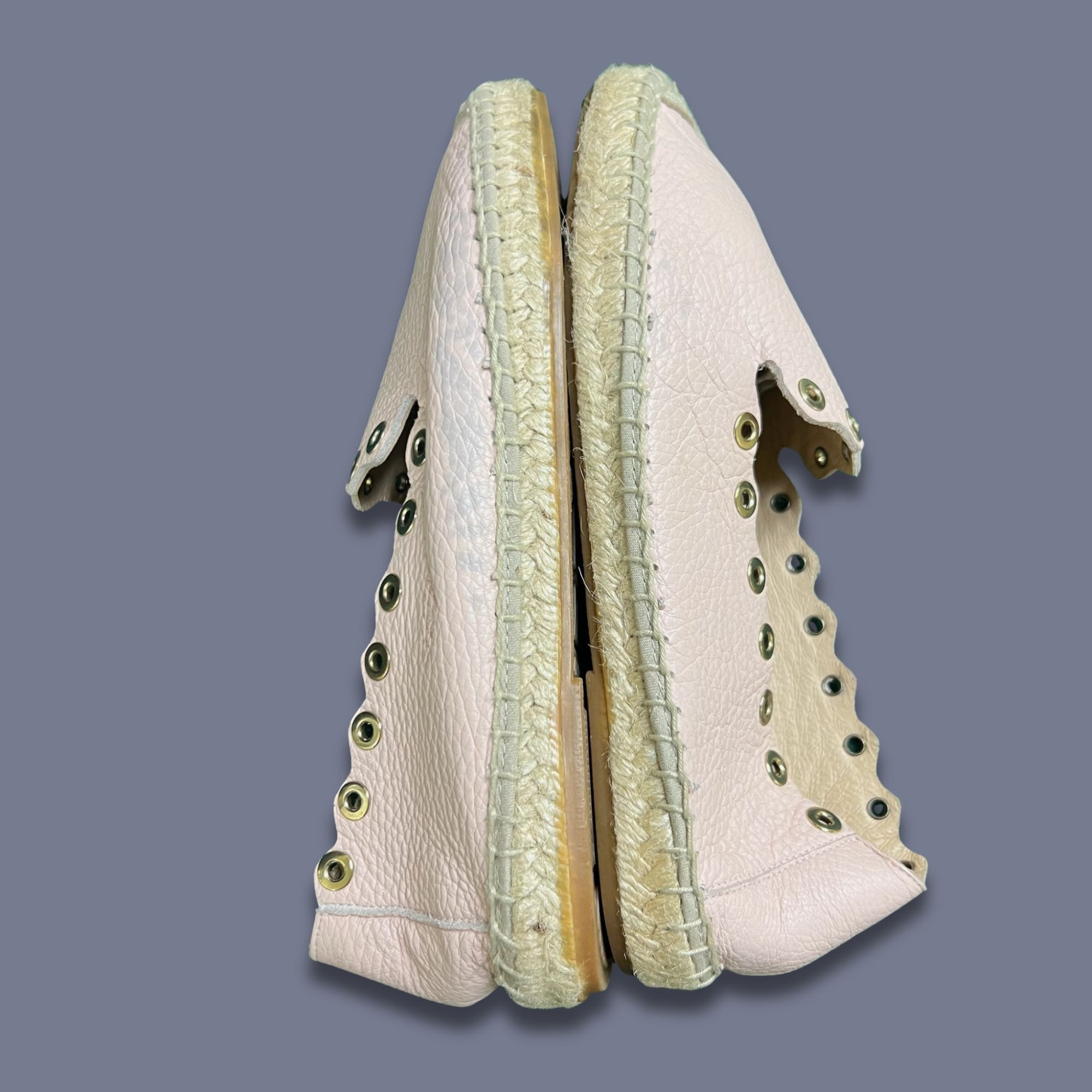 Other Maypol Light Pink Leather Espadrille Flats Made In Spain Siz Size US 7 / IT 37 - 5 Thumbnail