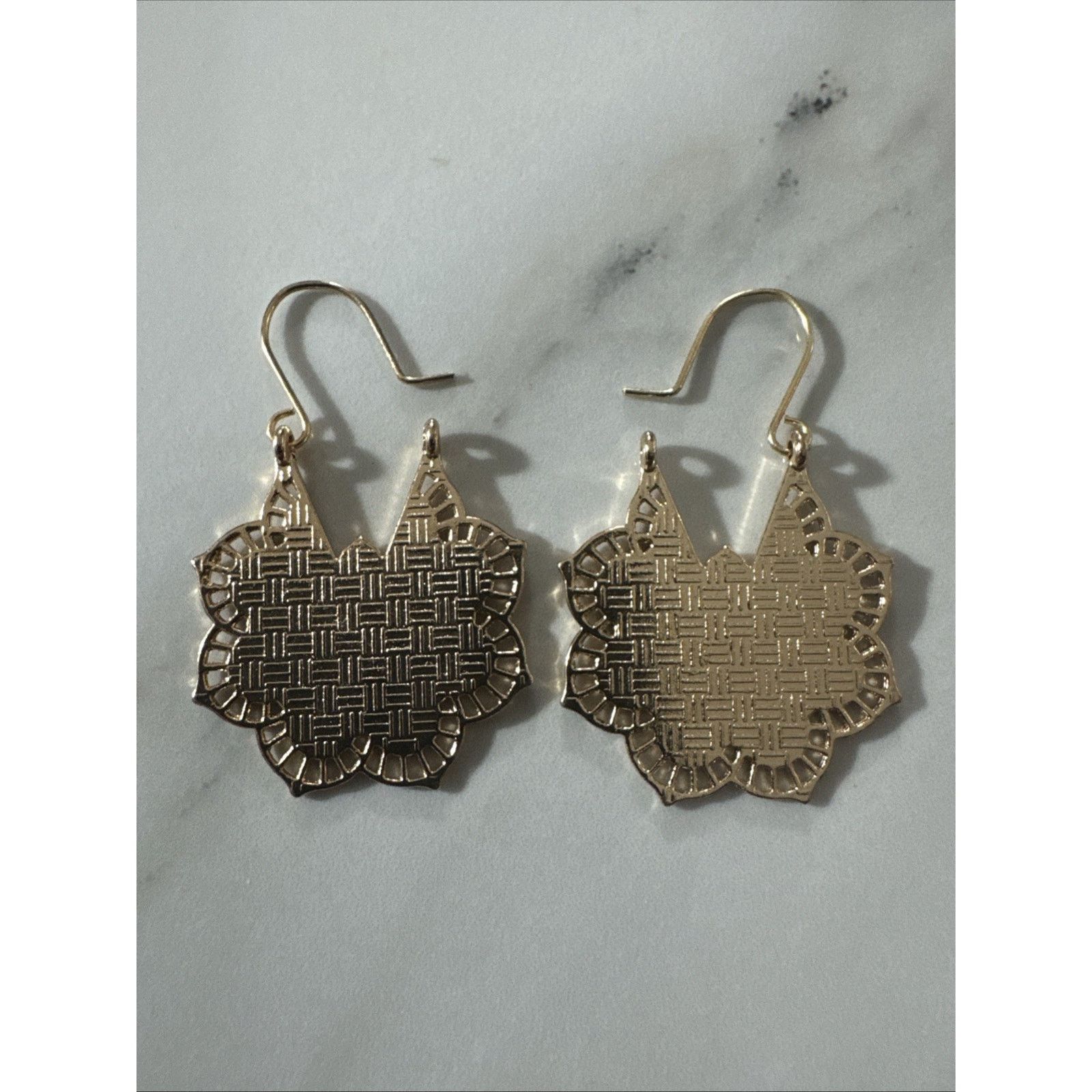Handmade Yellow Brass Hoop Earring Ethnic StyleTribal Earring Size ONE SIZE - 2 Thumbnail