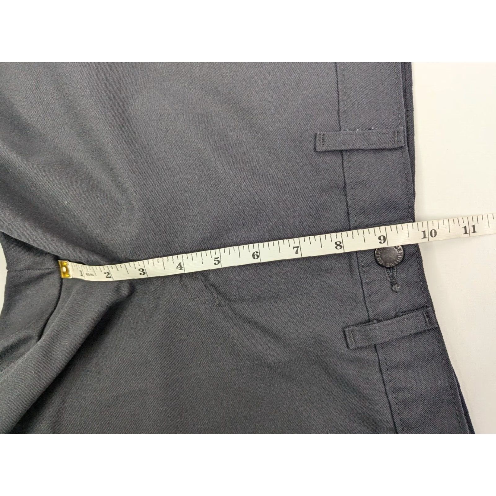 Dickies VINTAGE Dickies Pants Slim Flat Front Straight Leg Workwear Mens 32x32 Black Twill 65/35 Pockets Logo Size US 32 / EU 48 - 7 Thumbnail