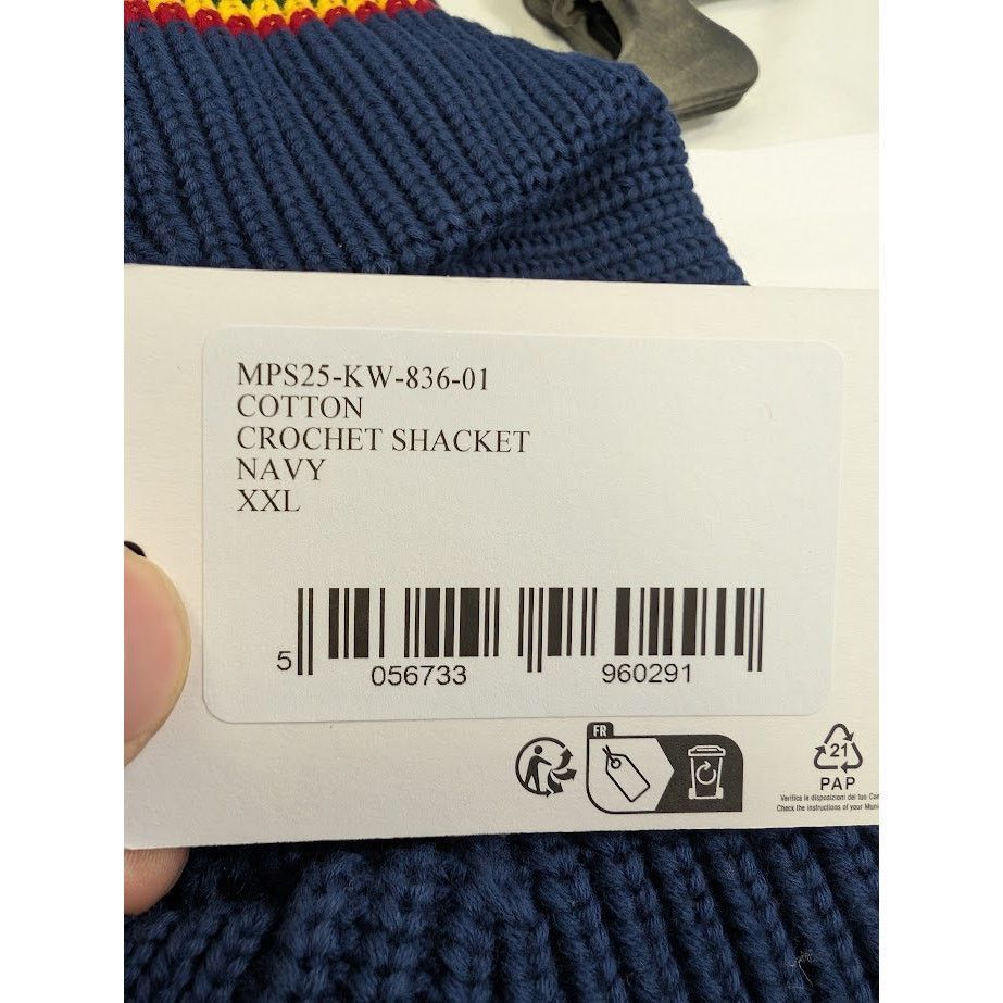 Casablanca o1rshd1 DUP / Cotton Crochet Shacket in Navy Size US XXL / EU 58 / 5 - 14 Thumbnail