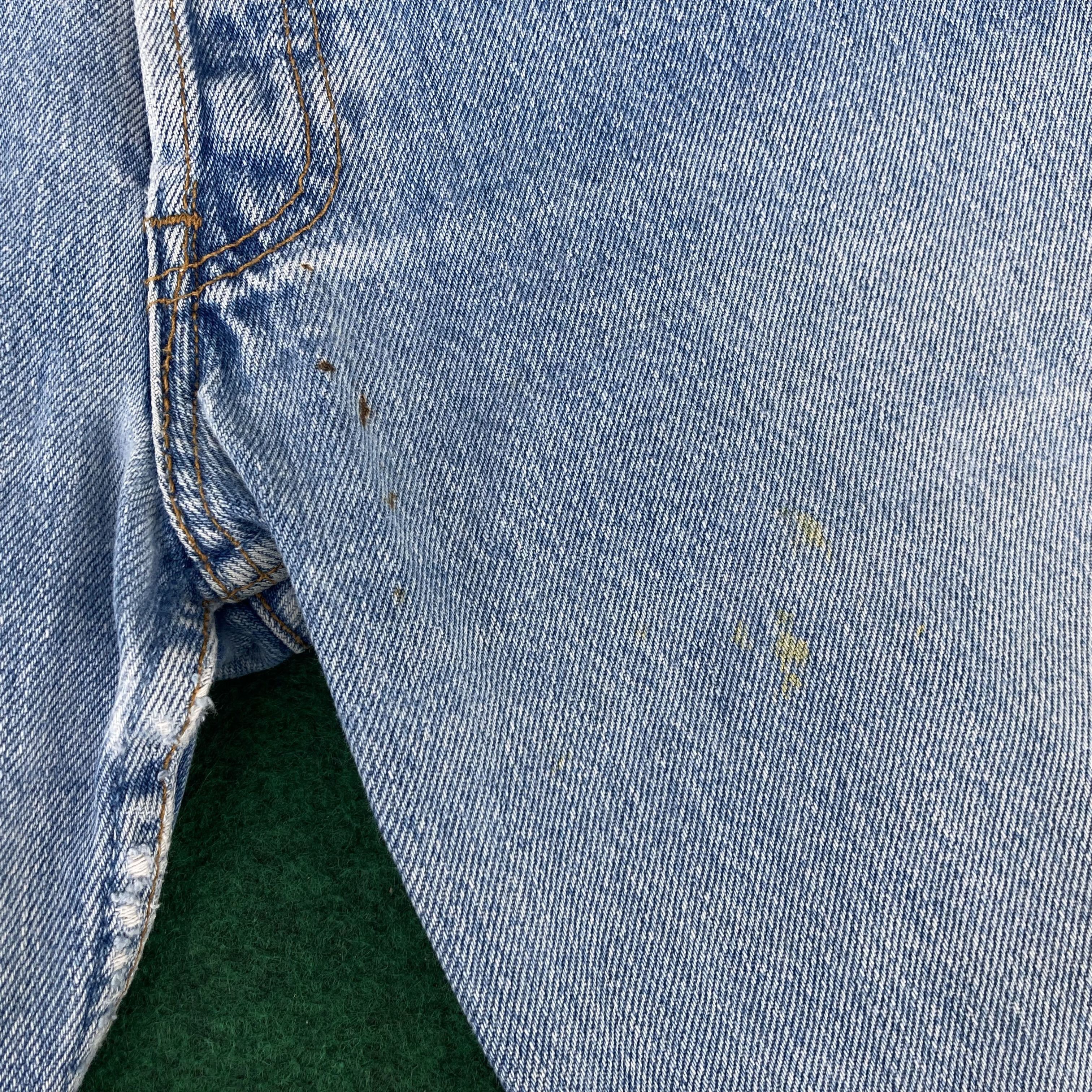 Levi's × Vintage Vtg Levis 501 Short Jorts Ripped Punk Grunge Jeans Size US 29 - 4 Thumbnail