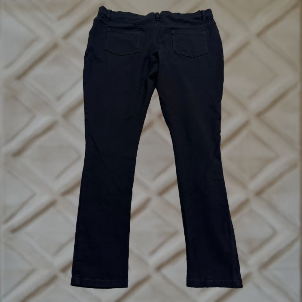 Vintage Betabrand Classic Straight Dress Yoga Pants Womens XL Black Stretch Mid Rise Pants Size 40" / US 18 - 1 Thumbnail