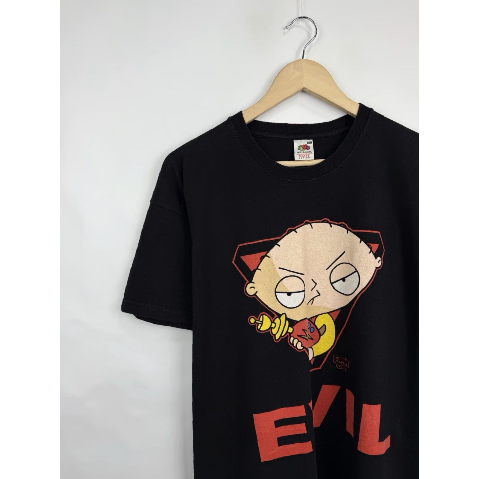 Fruit Of The Loom VINTAGE Family Guy Evil Stewie Griffin Fox TV Show T-Shirt XL Black Mens XL T-Shirt Stewie Griffin Fox Family Guy Size US XL / EU 56 / 4 - 3 Thumbnail