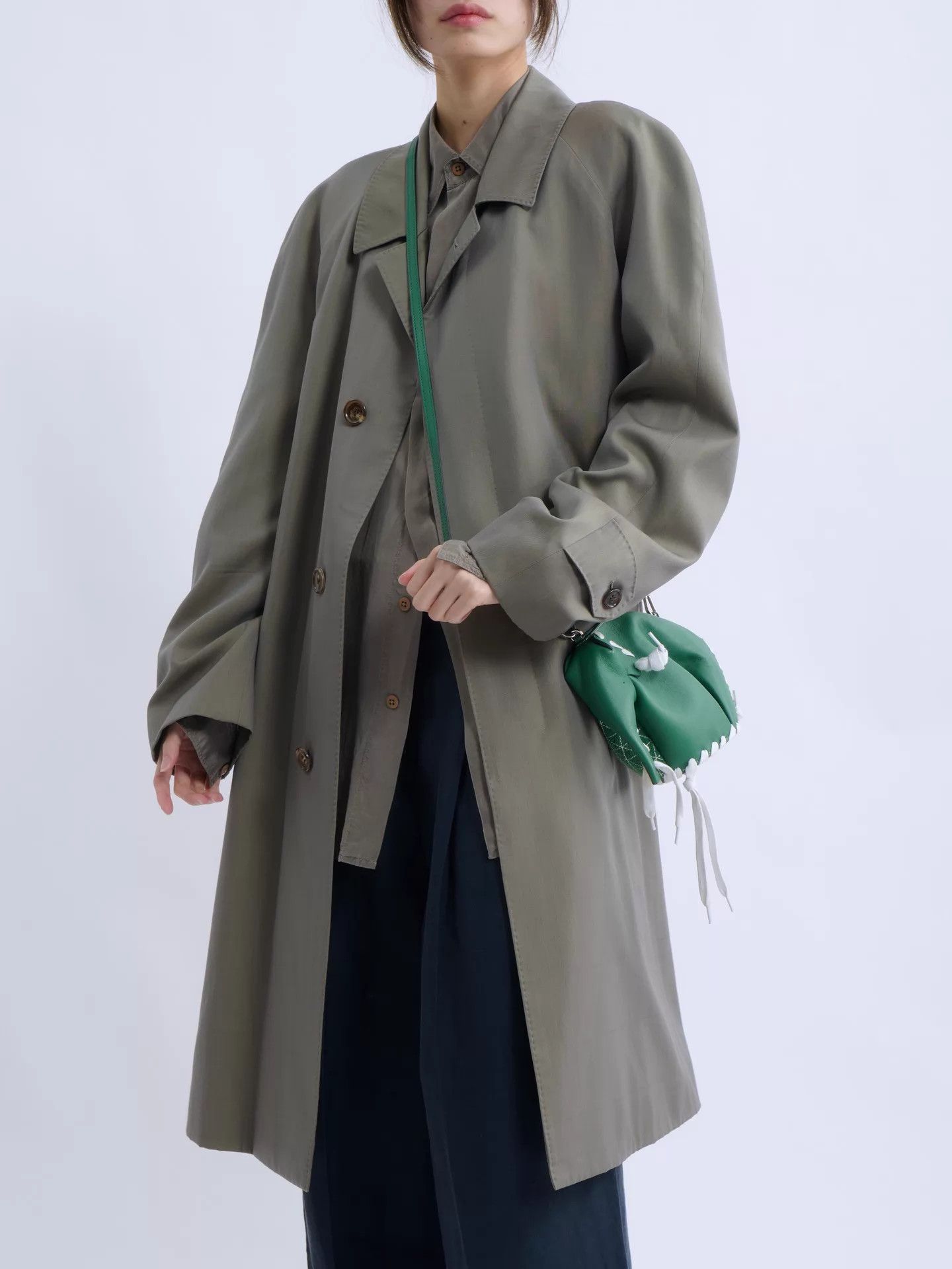 Loewe LOEWE Elephant Green Hand-stitched Cord Limited Bag Size ONE SIZE - 5 Thumbnail