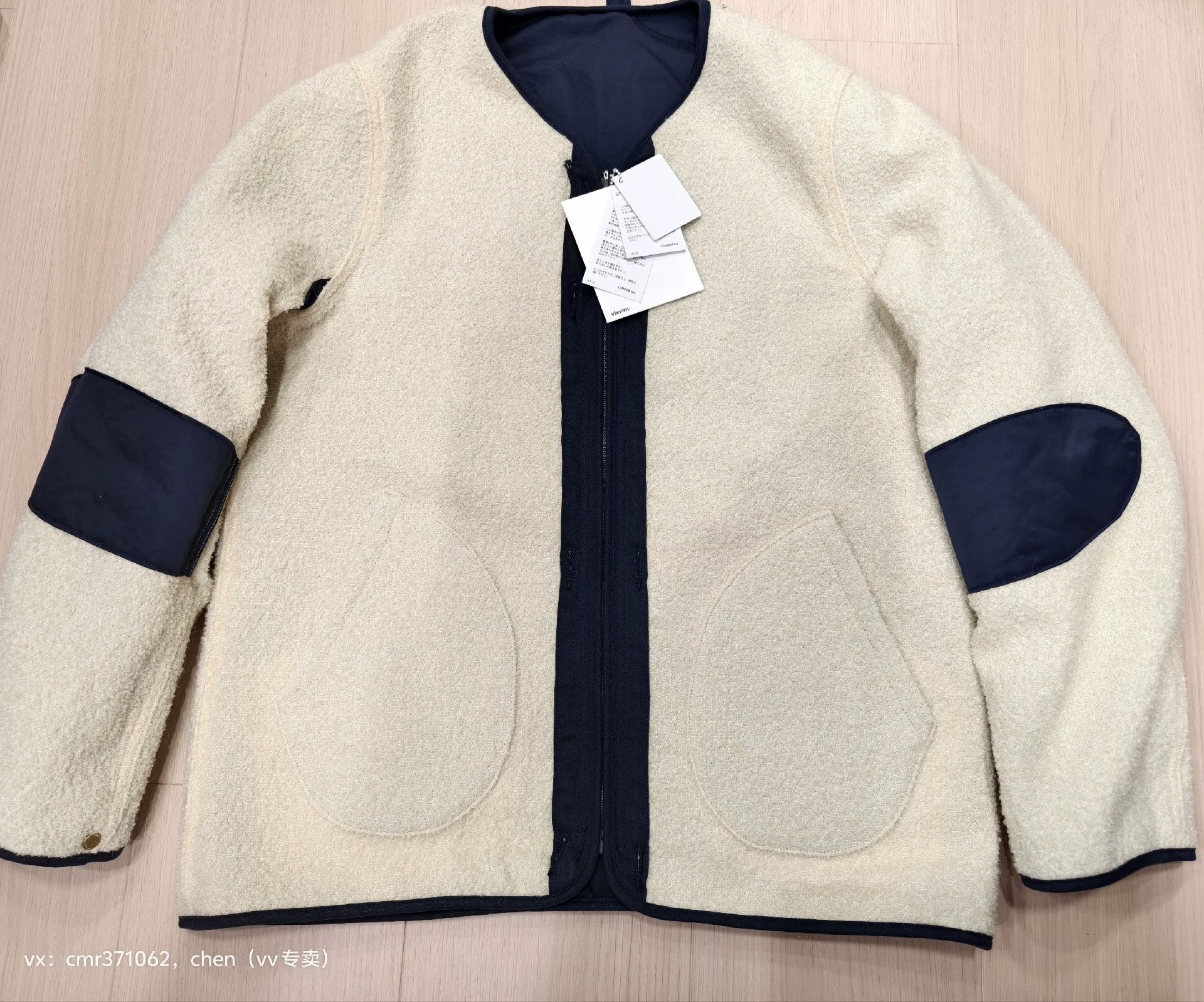Visvim visvim 15aw iris liner jkt navy 3 double face riri Size US L / EU 52-54 / 3 - 6 Thumbnail