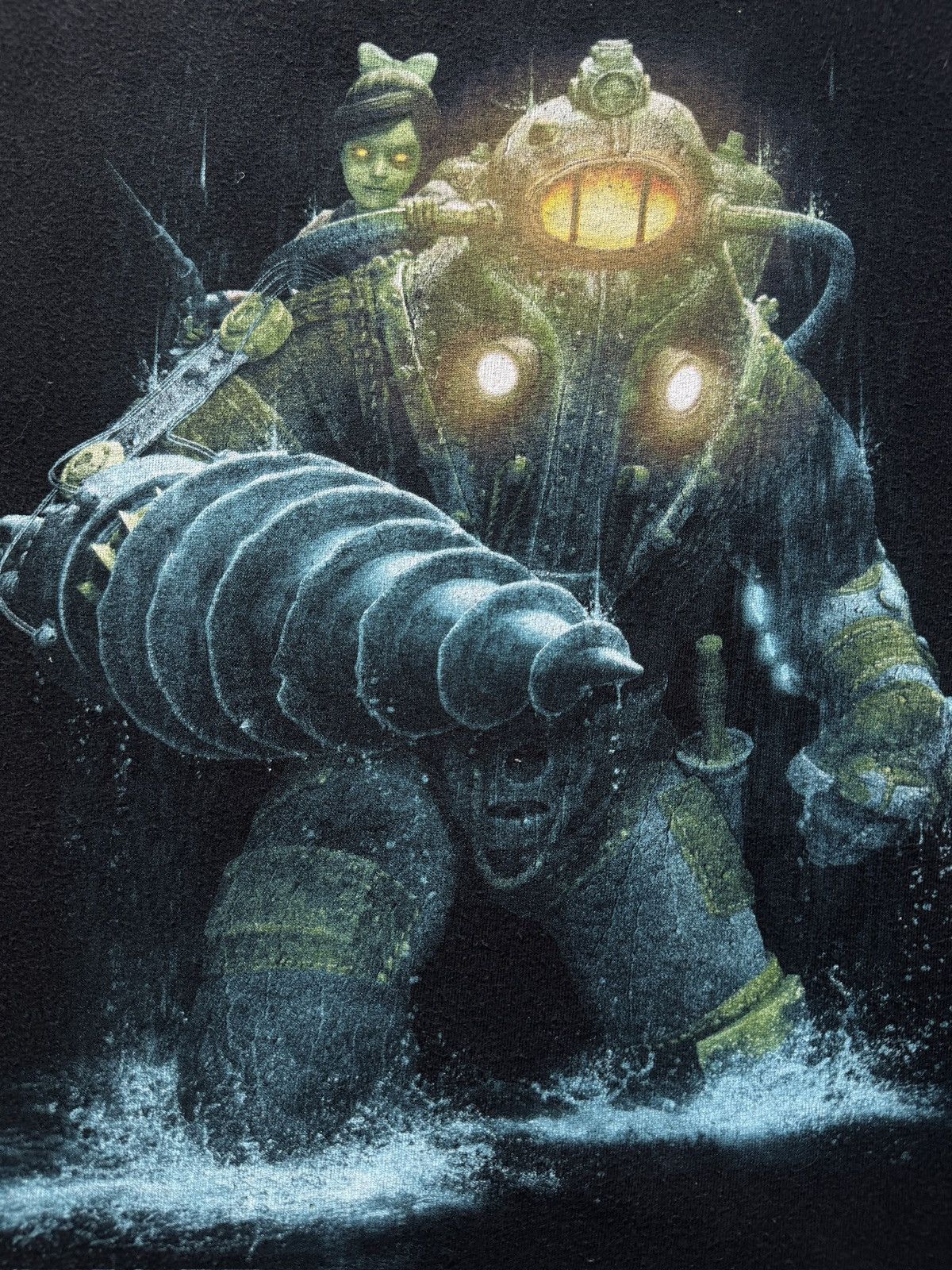 Playstation Vintage 2010 BioShock 2 Subject Delta video game promo tee Size US M / EU 48-50 / 2 - 2 Thumbnail