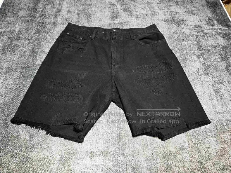 Amiri Amiri American water-washed hole skinny straight denim pan Size US 34 / EU 50 - 1 Thumbnail