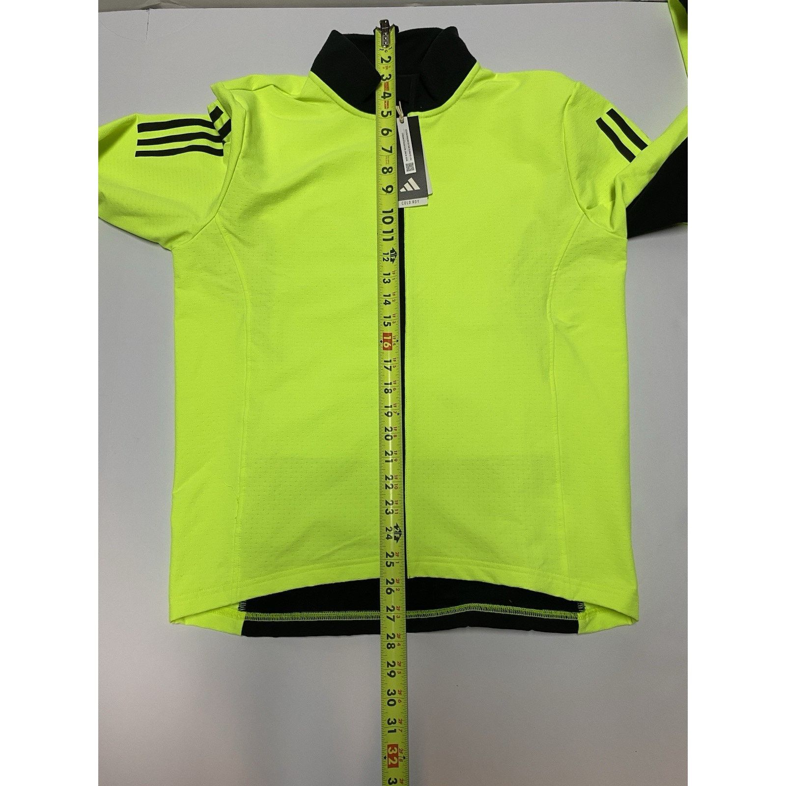 Adidas New Mens S Adidas Cycling Jacket Lucid Lemon Neon Yellow Size US S / EU 44-46 / 1 - 5 Thumbnail