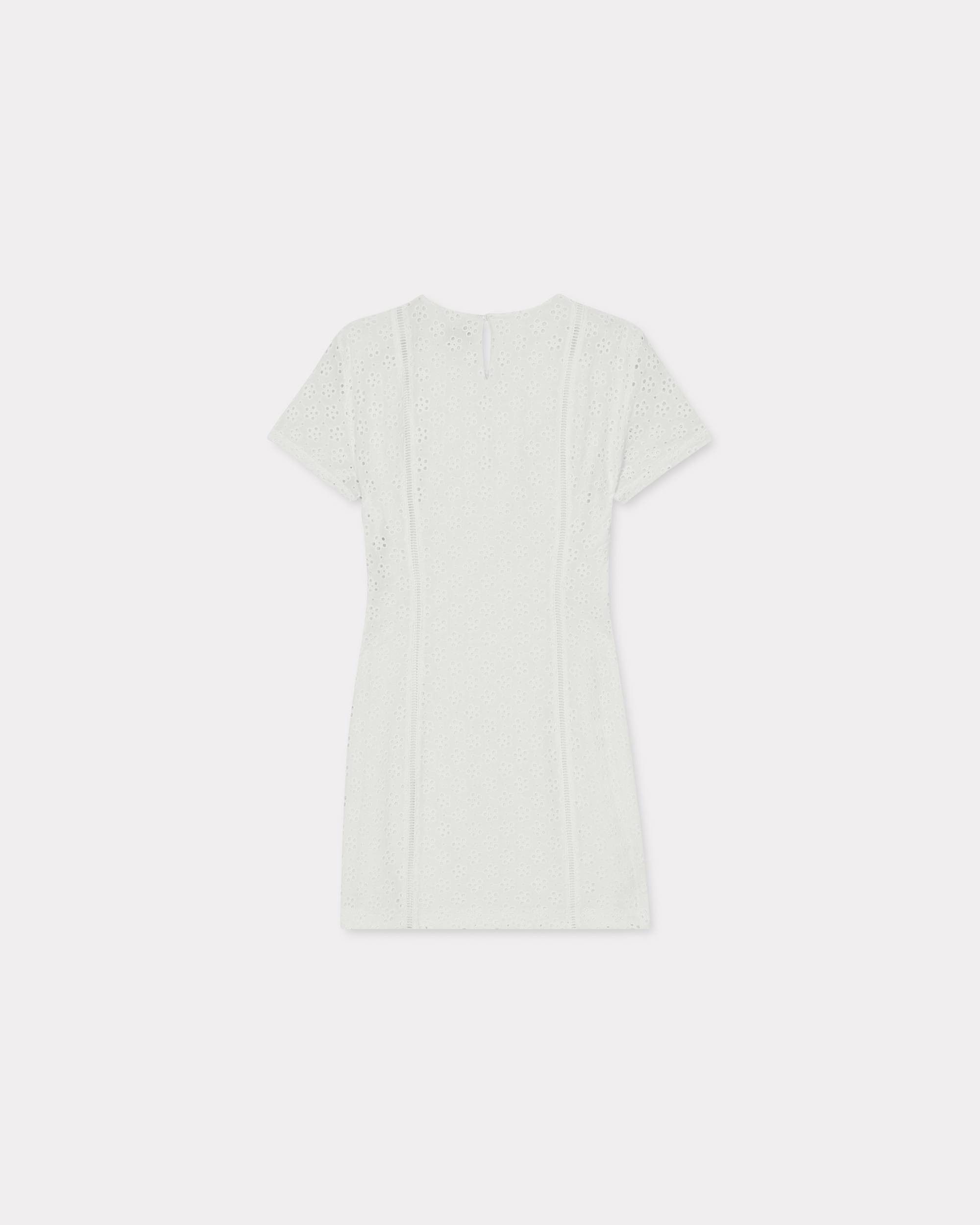 Kenzo o1y1025 Mini Dress in White Size S / US 4 / IT 40 - 2 Thumbnail