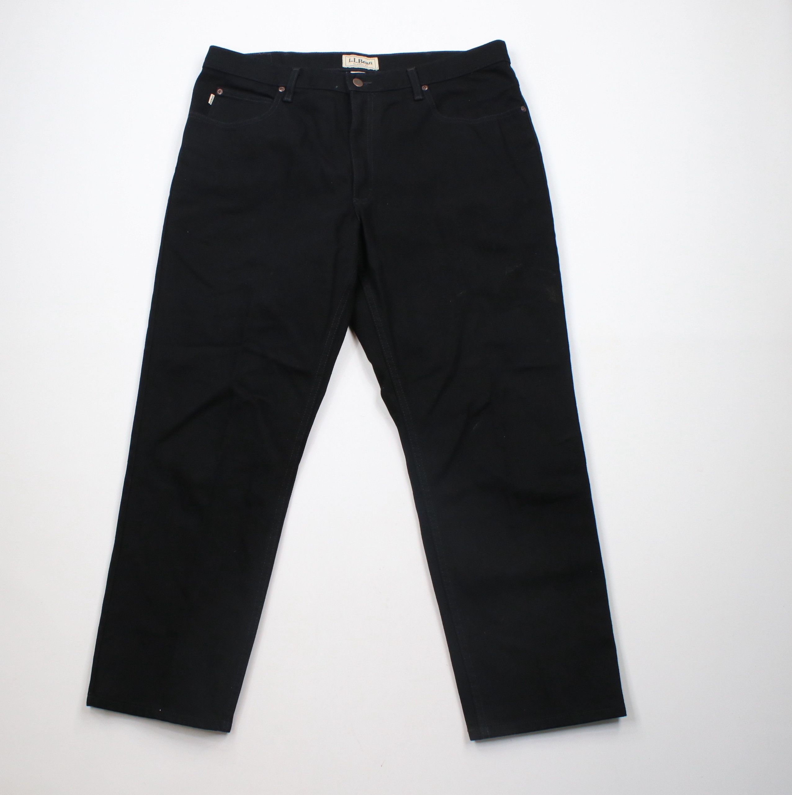 L.L. Bean × Vintage Vintage LL Bean Classic Fit Straight Leg Denim Jeans Black Size US 38 / EU 54 - 1 Thumbnail