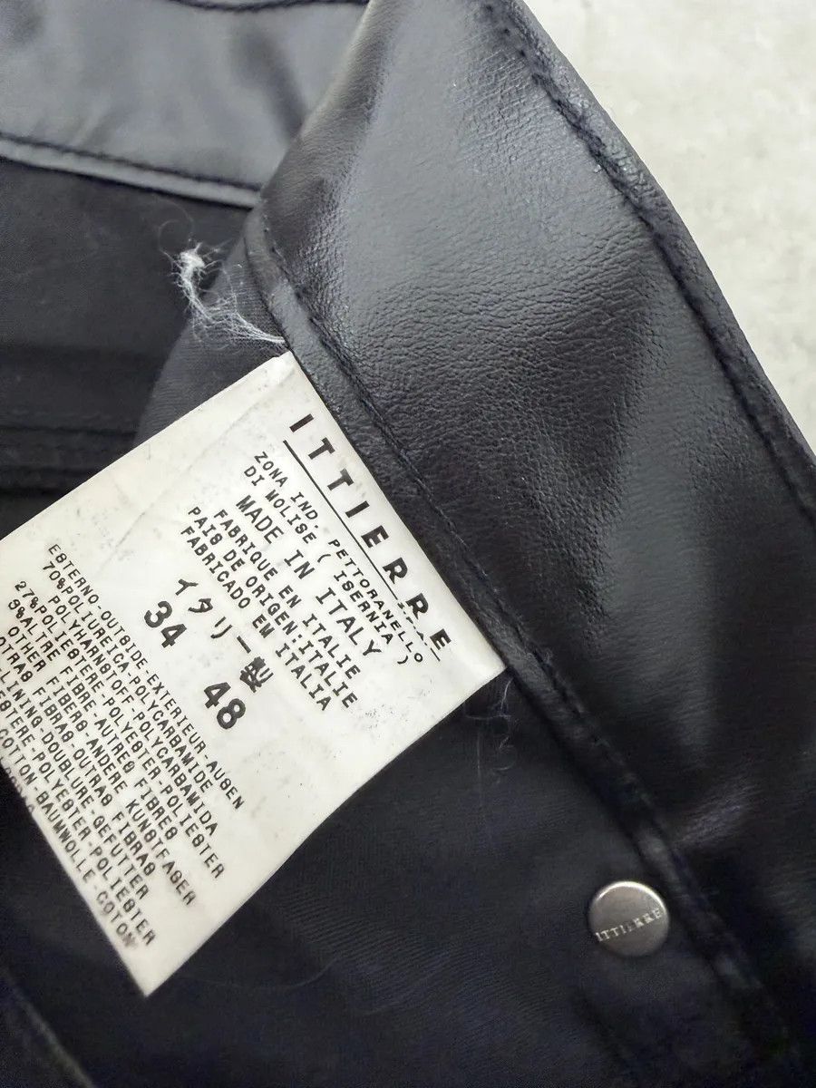 Versace 2000s Versace Black Cozy Faux Leather Pants Size US 32 / EU 48 - 9 Thumbnail
