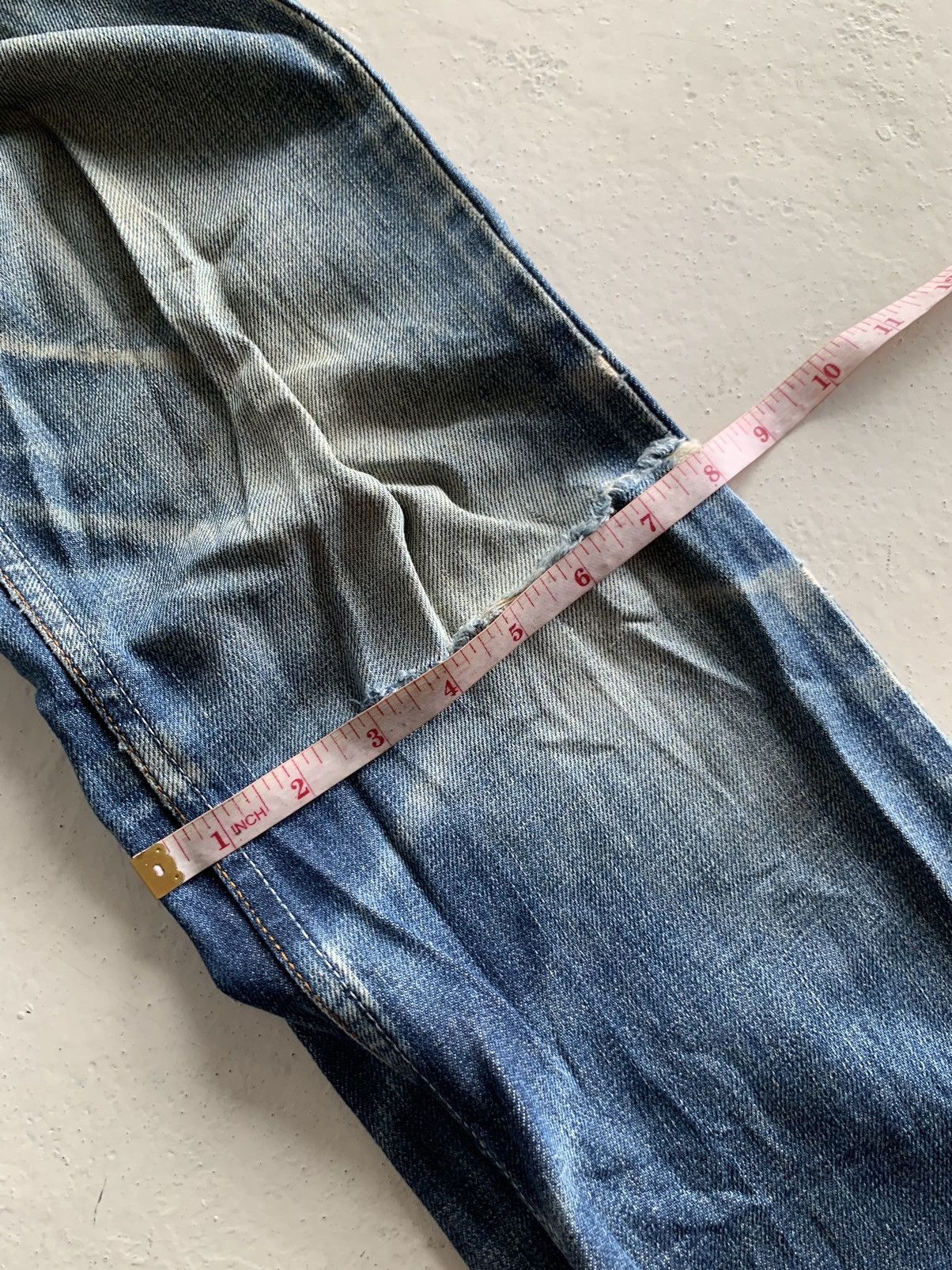 If Six Was Nine × Levi's × Tornado Mart Vintage Levi’s Ripped Boot Cut Denim Size US 30 / EU 46 - 17 Thumbnail