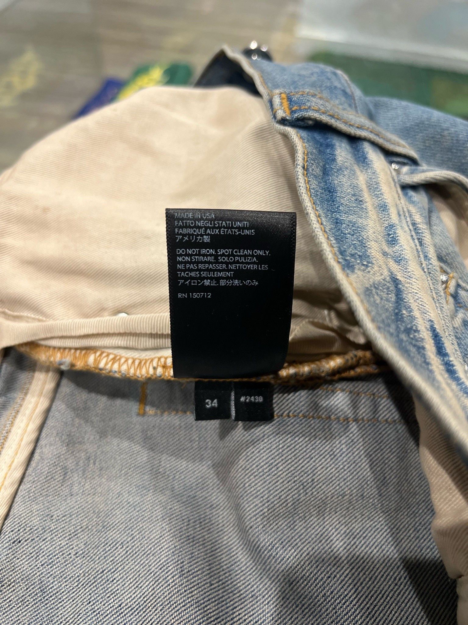 Amiri Amiri MA Leopard Thrasher Clay Indigo Jeans Size US 34 / EU 50 - 8 Thumbnail