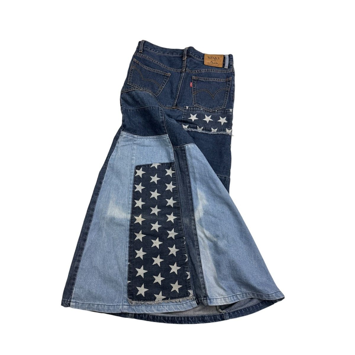 Hysteric Glamour Vintage Y2K Hysteric Glamour Star Denim Maxi Skirt Size 28" / US 6 / IT 42 - 3 Thumbnail
