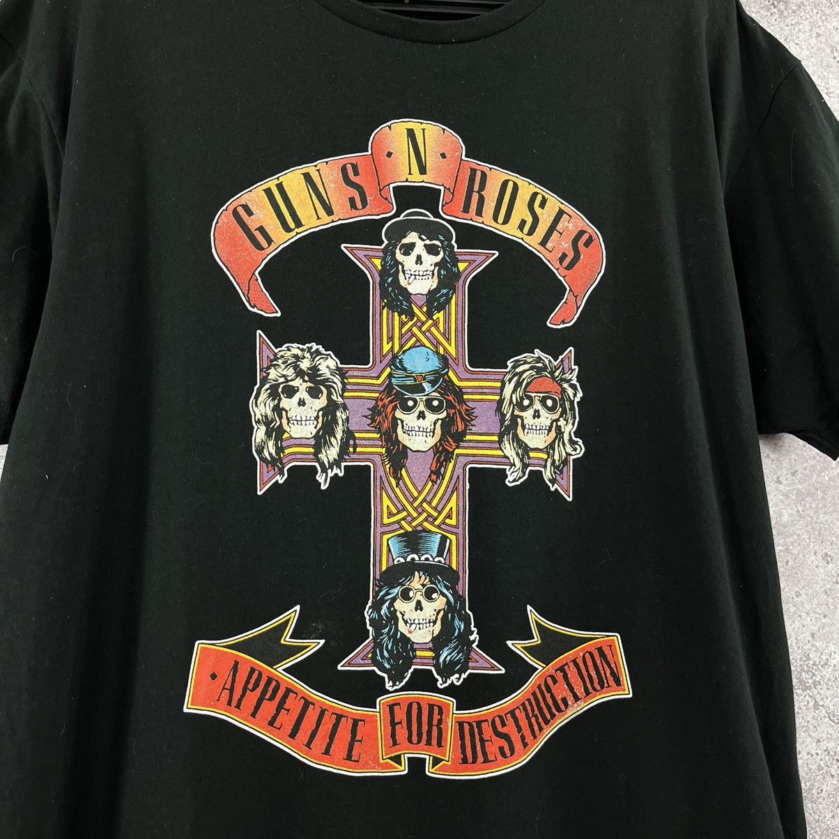 Band Tees Gun N Roses T-Shirt Appetite For Destruction Big Scull Logo Size US XL / EU 56 / 4 - 3 Thumbnail