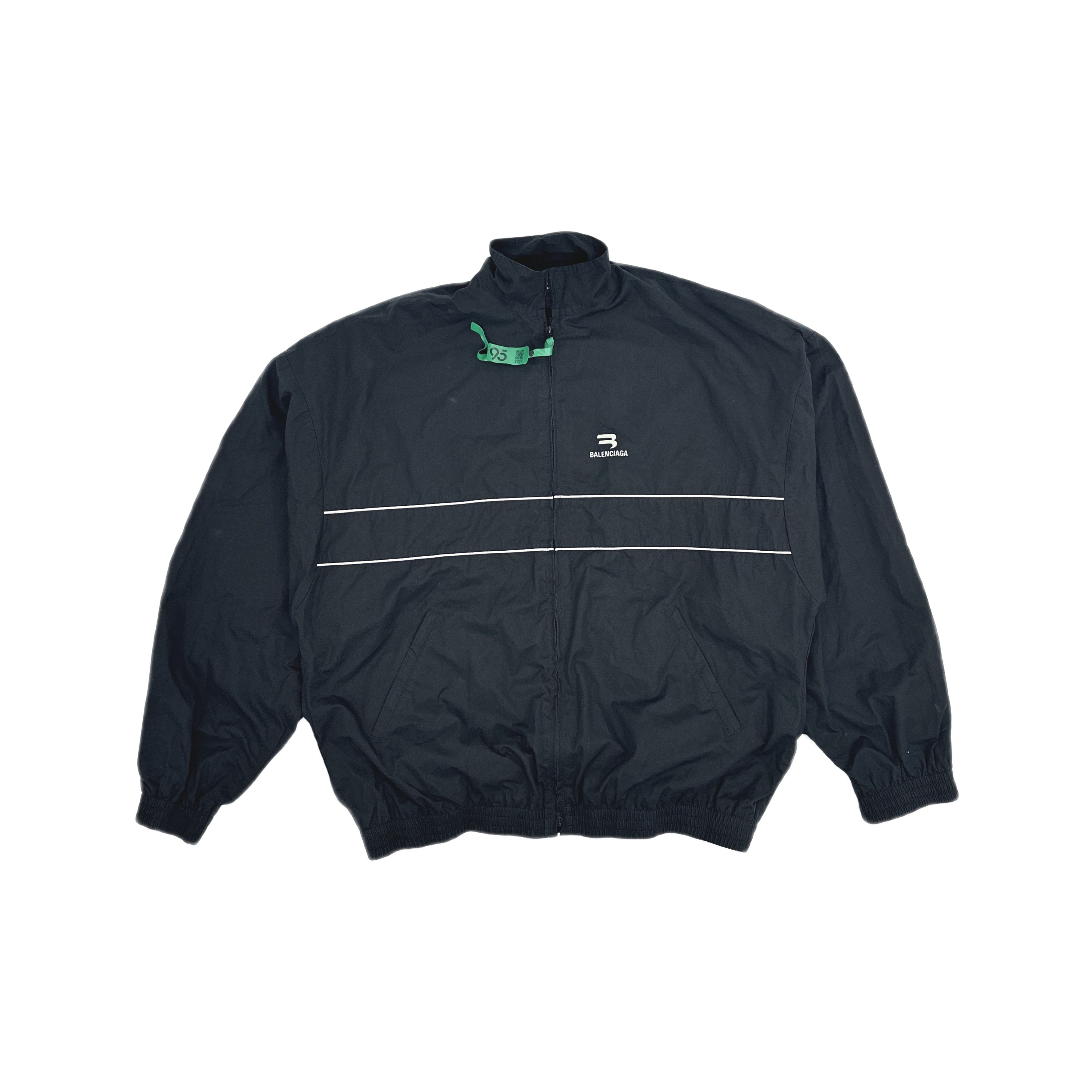 Balenciaga Balenciaga SS22 Logo Homewear Track Jacket 50 Size US M / EU 48-50 / 2 - 1 Thumbnail