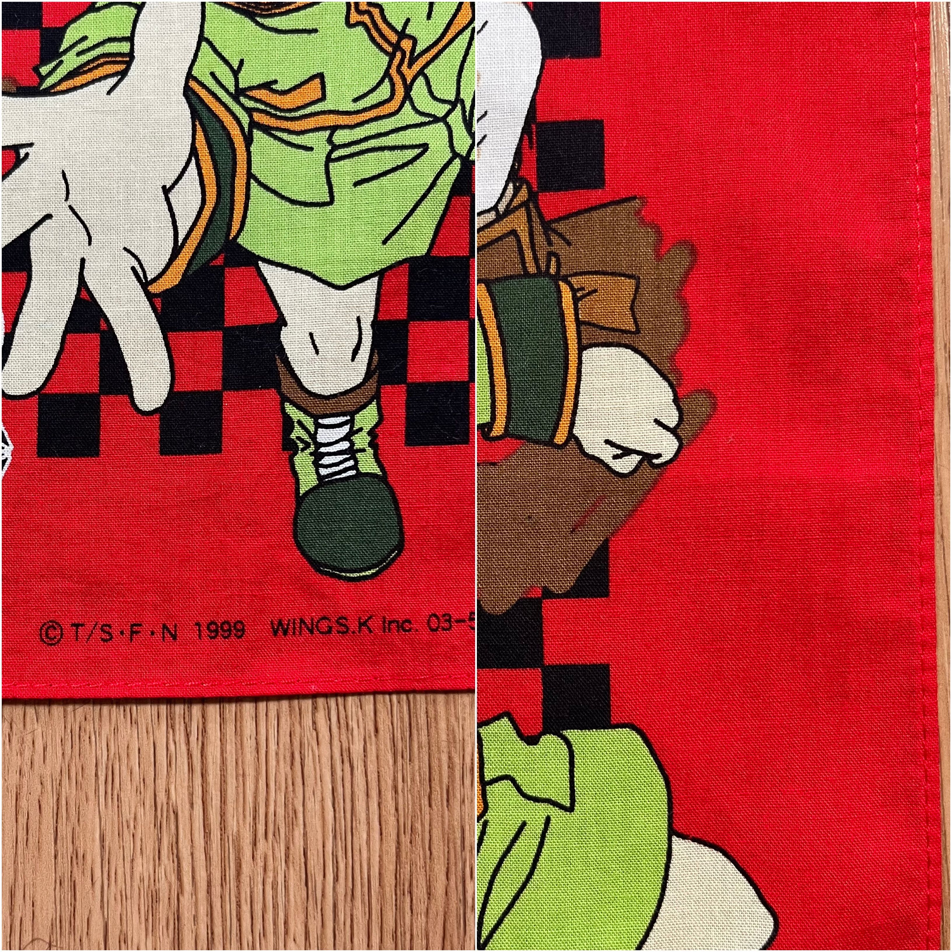 Anime Vintage 1999s Hunter x Hunter Handkerchief Size ONE SIZE - 2 Thumbnail