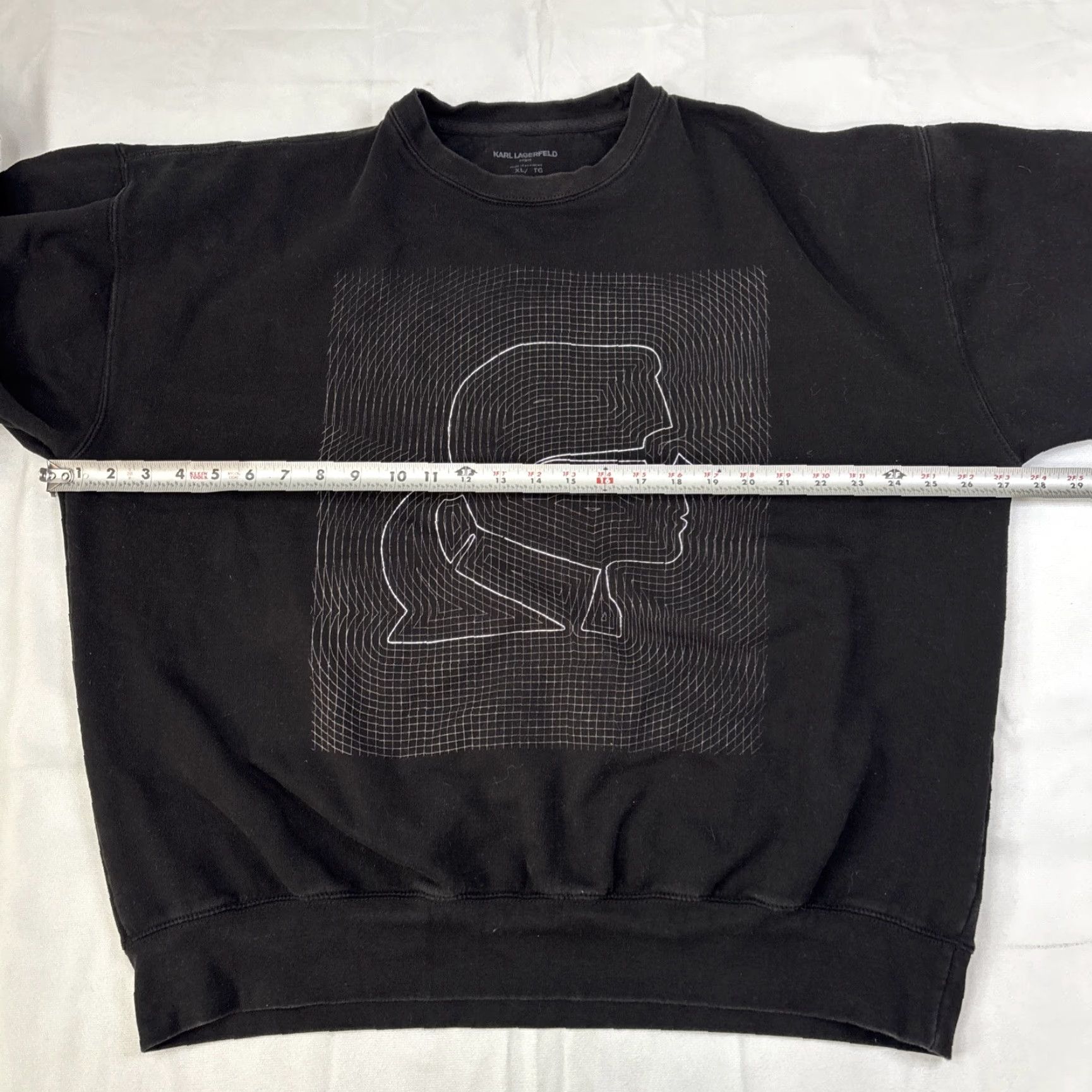 Karl Lagerfeld Karl Lagerfeld Paris Logo Black Faded Sweatshirt Womens XL Sweatshirt Logo Paris Black Womens XL Size XL / US 12-14 / IT 48-50 - 4 Thumbnail