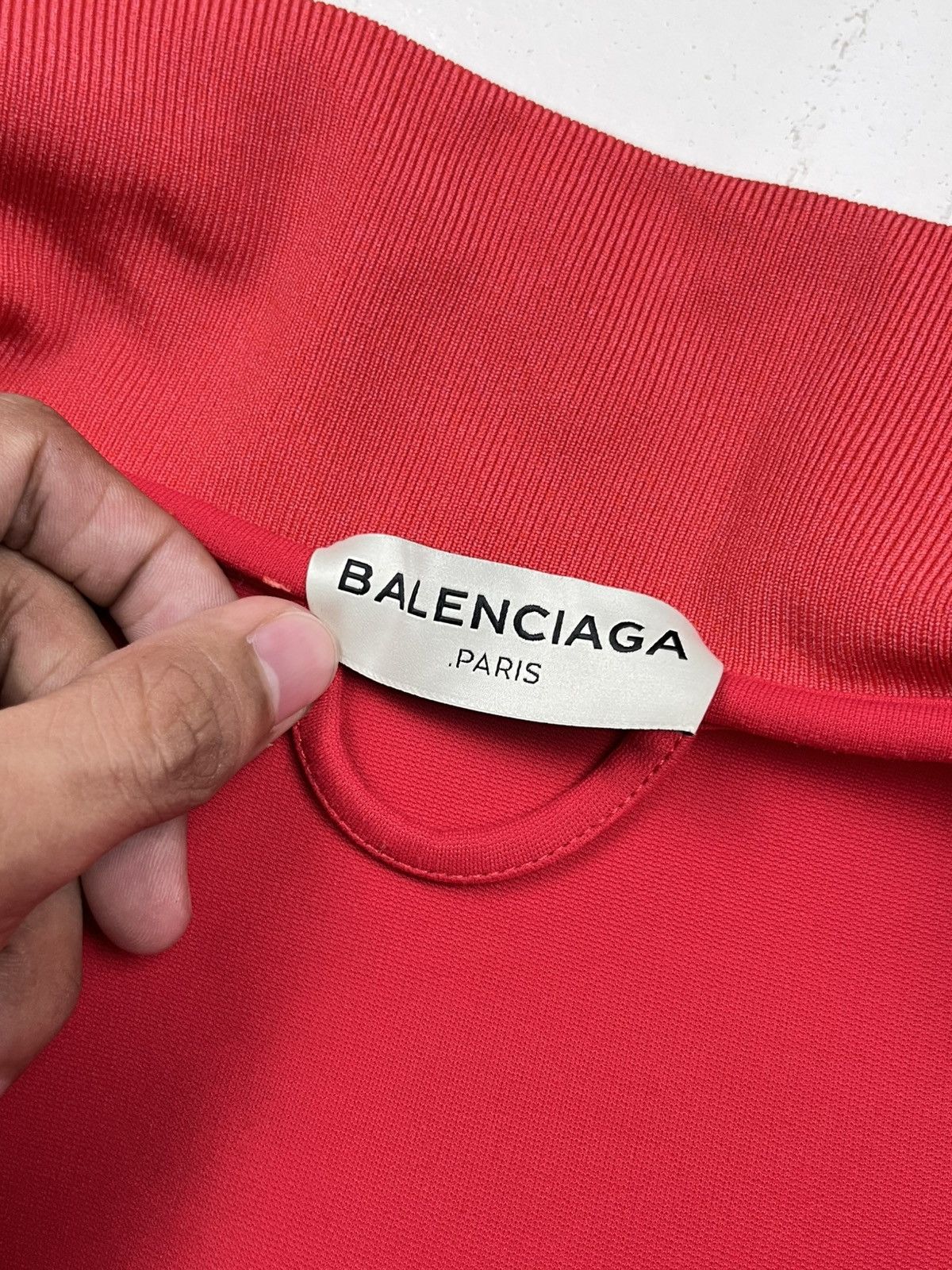 Balenciaga Balenciaga FW16 Asymmetric Red Zip Jacket – Runway Piece Size S / US 4 / IT 40 - 11 Thumbnail