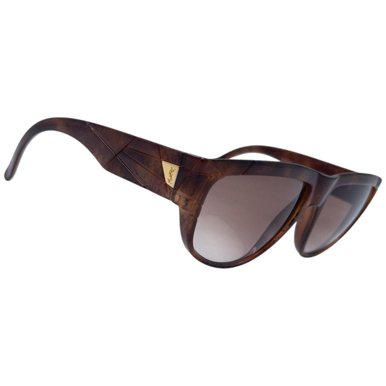 Yves Saint Laurent Vintage YSL Yves Saint Laurent Embossed Sunglasses Size ONE SIZE - 5 Thumbnail