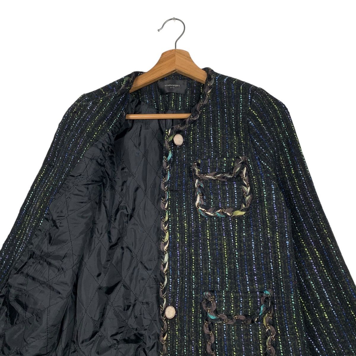 Japanese Brand Japanese Brand Valley Girl Tweed Jacket Size S / US 4 / IT 40 - 10 Thumbnail