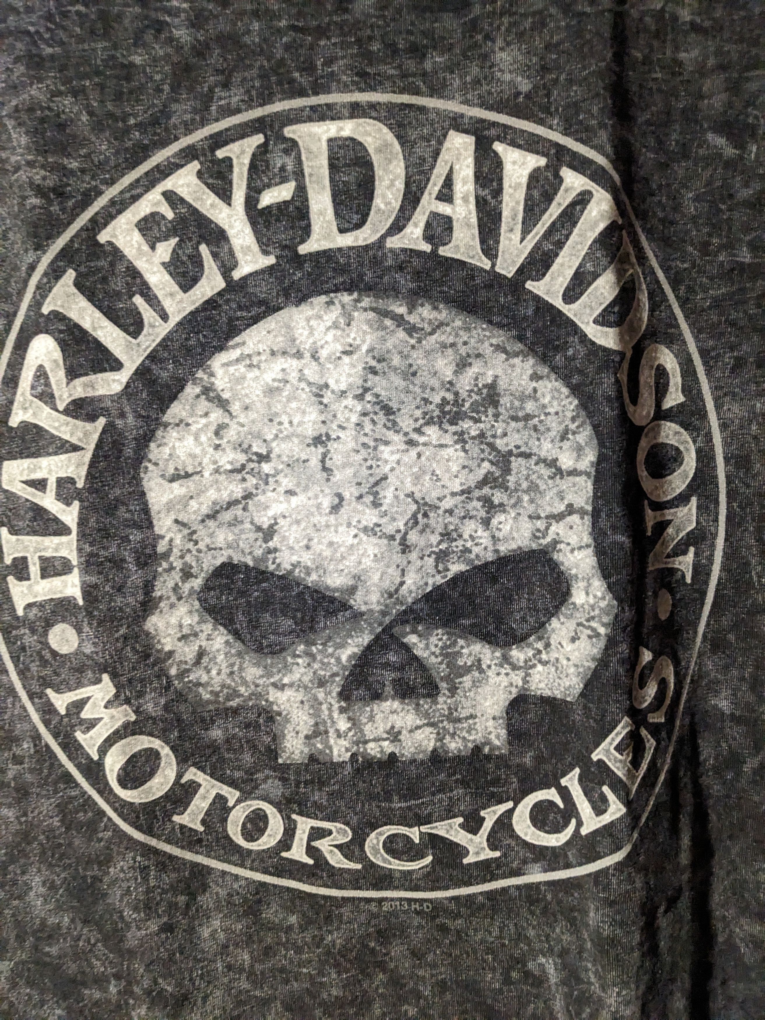 Harley Davidson × Vintage Vintage 2013 Harley Davidson Motorcycle Museum Skull T-Shirt Size US M / EU 48-50 / 2 - 2 Thumbnail