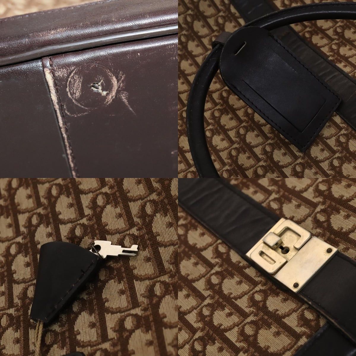Dior DIOR Trotter Canvas Suitcase Brown Size ONE SIZE - 11 Thumbnail