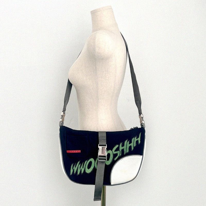 Prada Prada Sports woosh patch messenger bag Size ONE SIZE - 2 Thumbnail