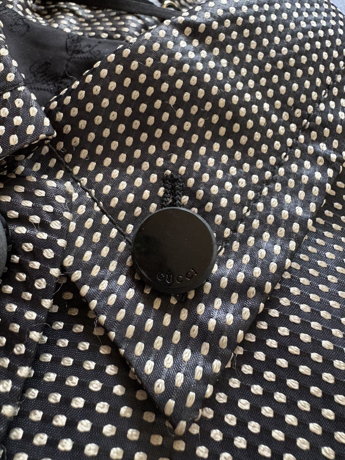 Gucci Archival GUCCI 2007 Frida Giannini Luxury Polka Dot Coat Size XS / US 0-2 / IT 36-38 - 9 Thumbnail
