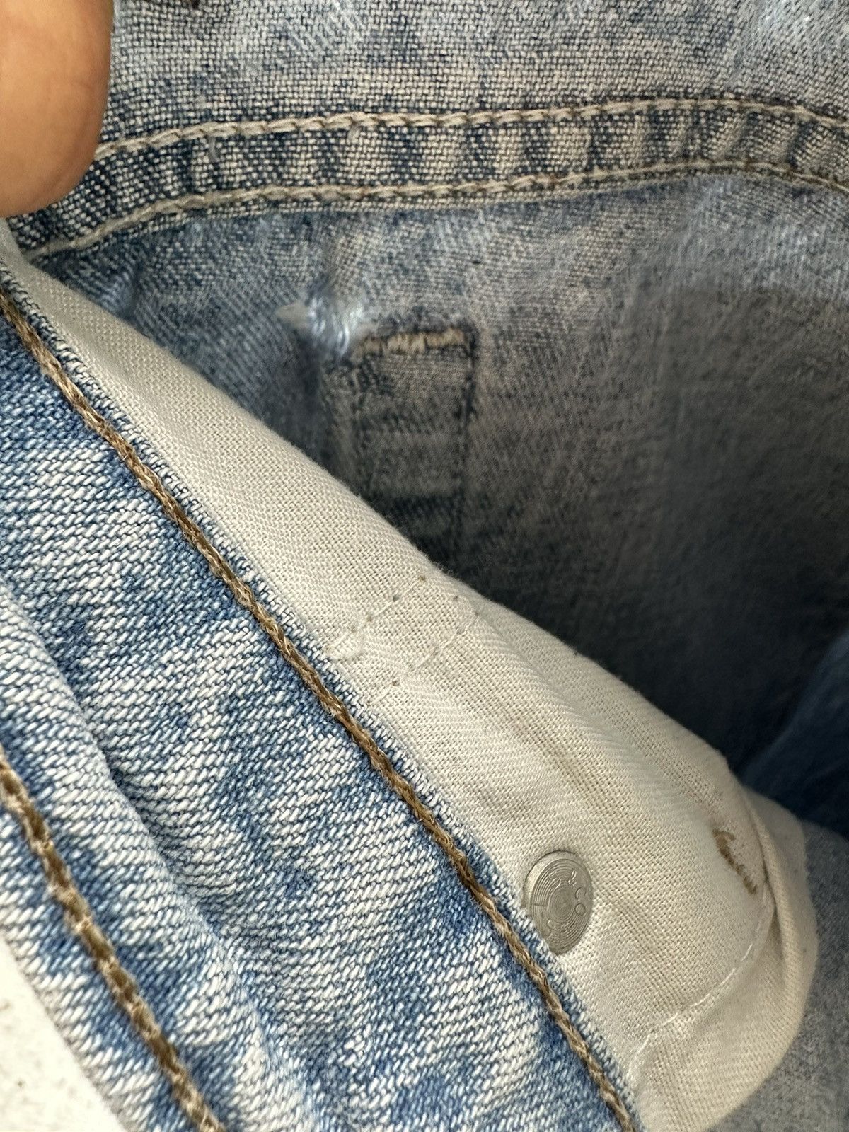 Levi's × Vintage Vintage 90’s Levi’s Black Tab Denim Shorts (38) Men long fit Size US 38 / EU 54 - 18 Thumbnail