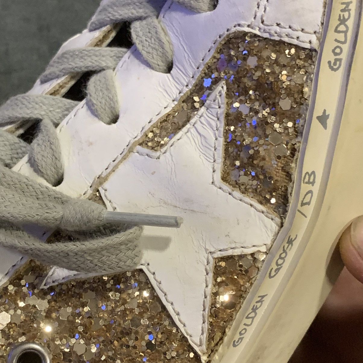 Golden Goose AUTHENTIC GOLDEN GOOSE DELIXE BRAND HI STAR SNEAKERS Size US 6 / IT 36 - 16 Thumbnail