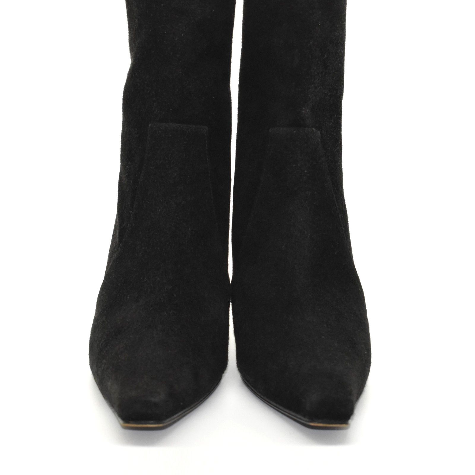 Stuart Weitzman STUART WEITZMAN Black Suede Back Zipper Mid Calf Boots Sz 6M Size US 6 / IT 36 - 4 Thumbnail